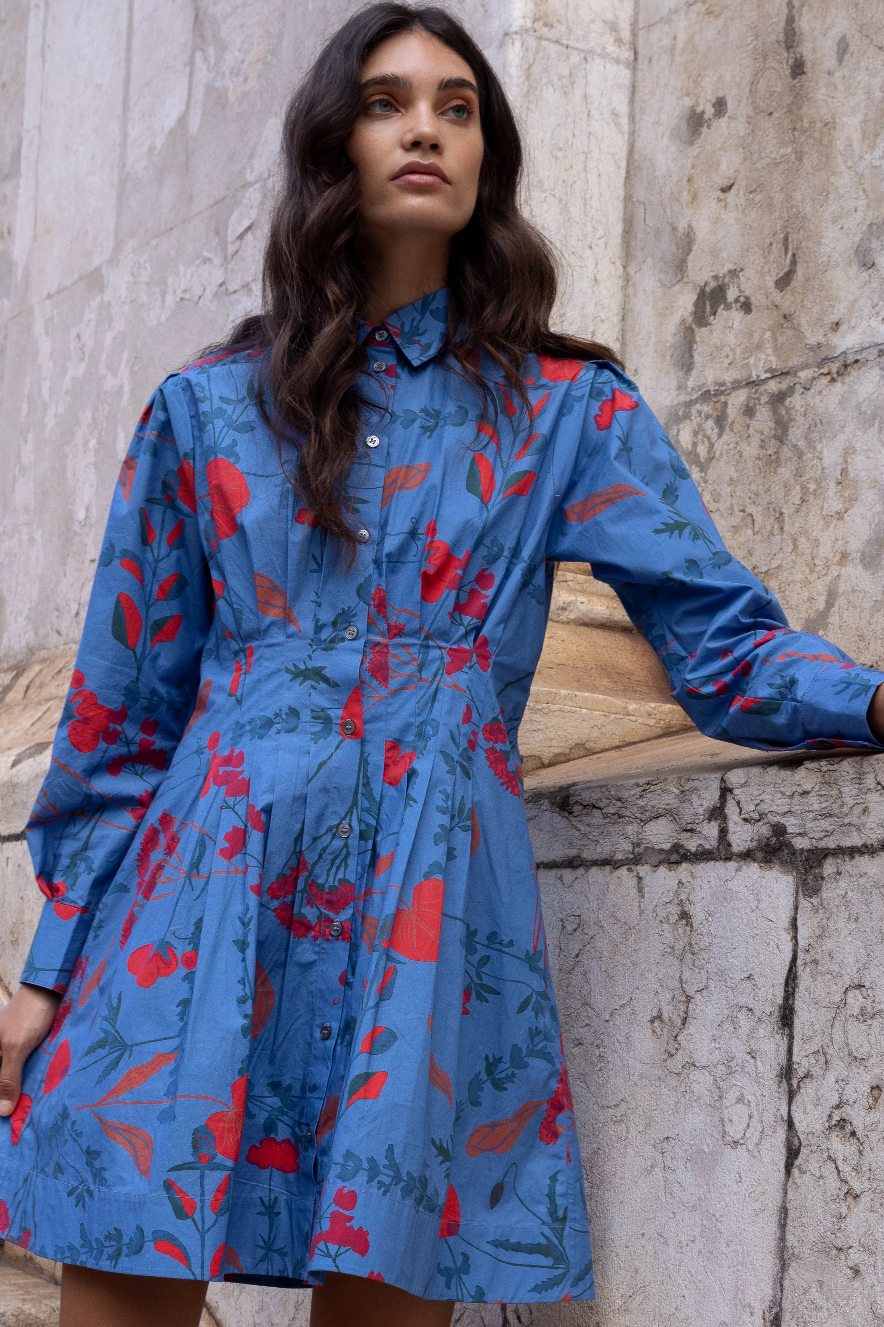 Elizabeth Dress- Bartram Blue - Image 4