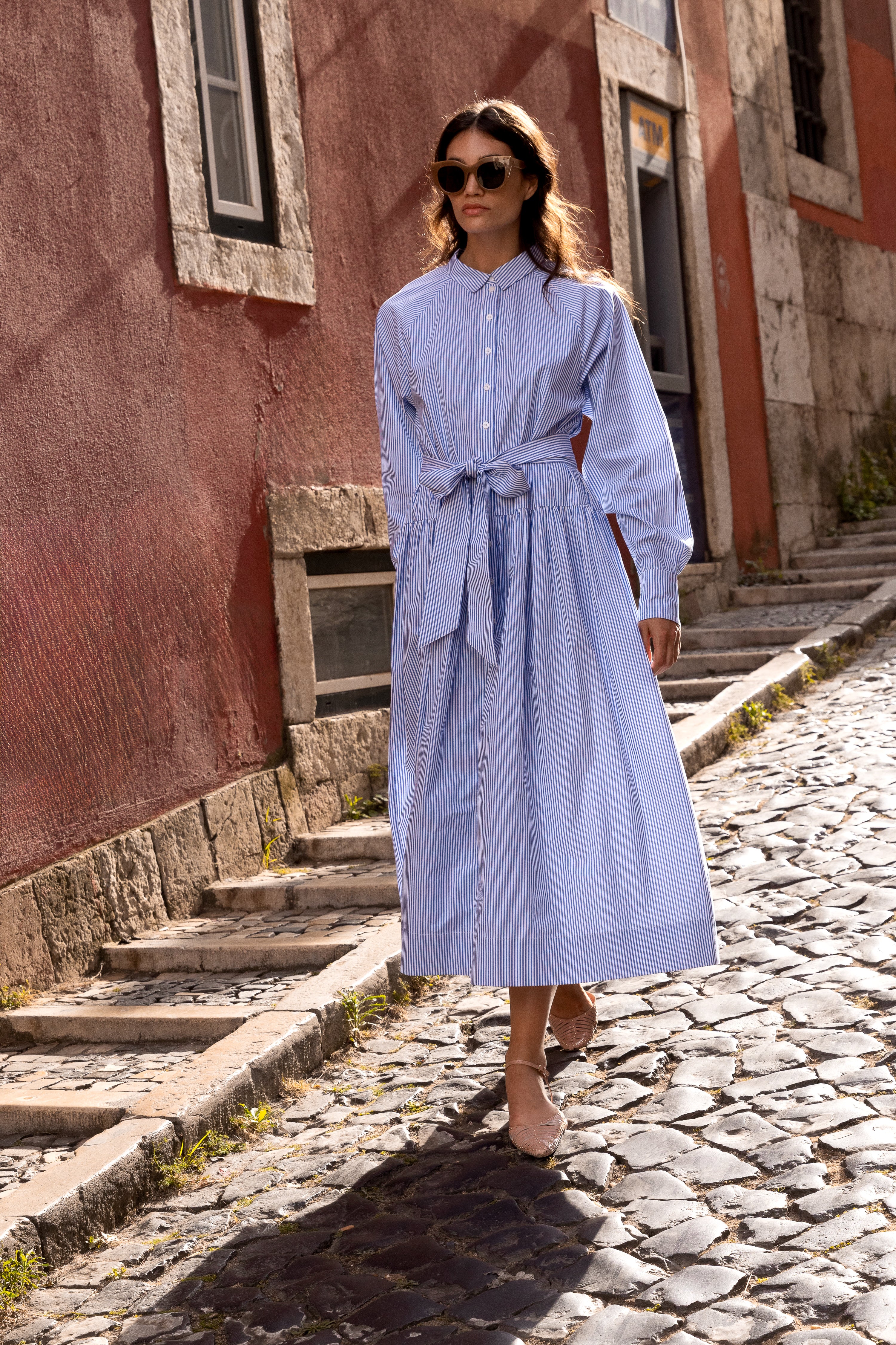 Layla Dress- Surrey Blue - Image 3