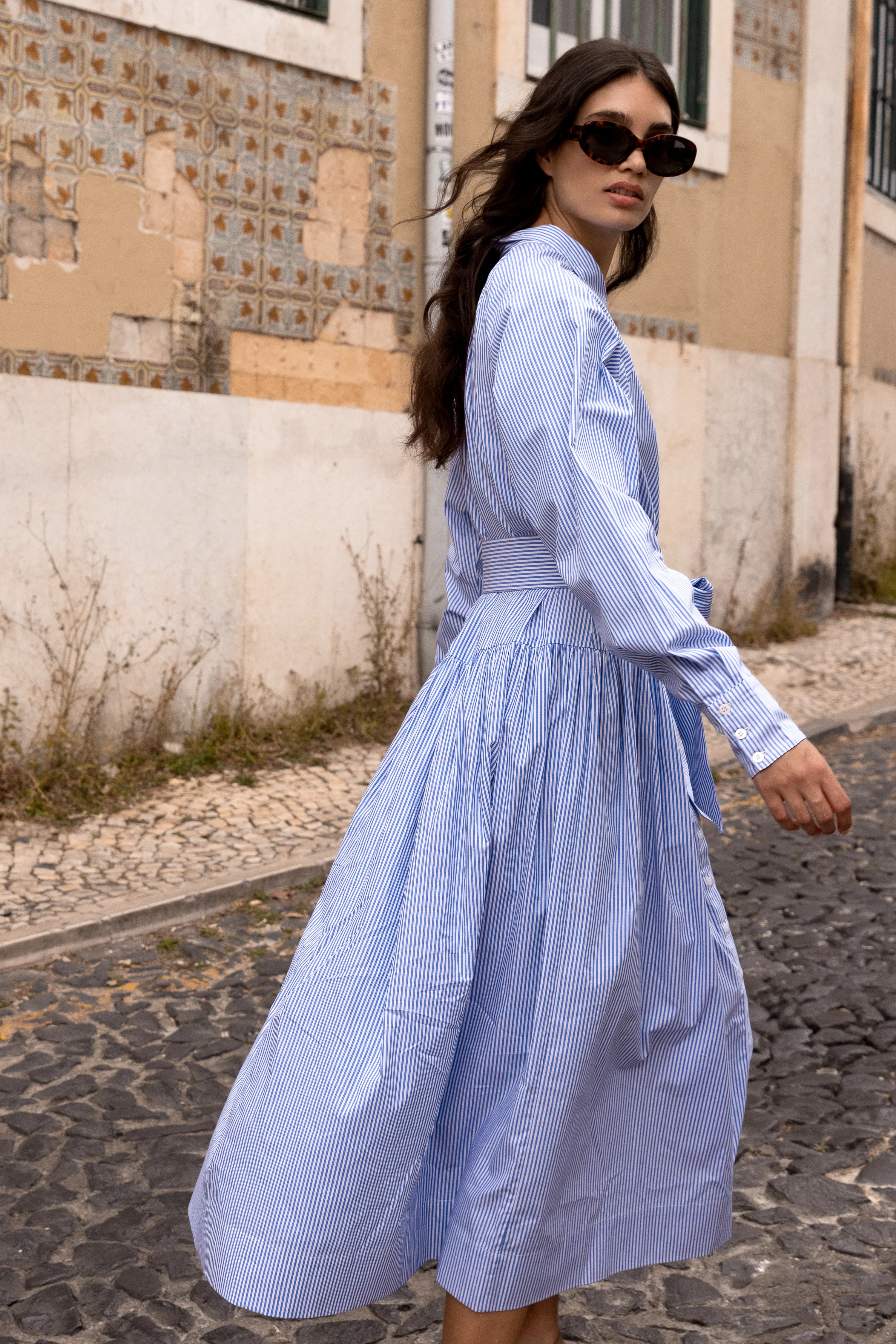 Layla Dress- Surrey Blue - Image 6
