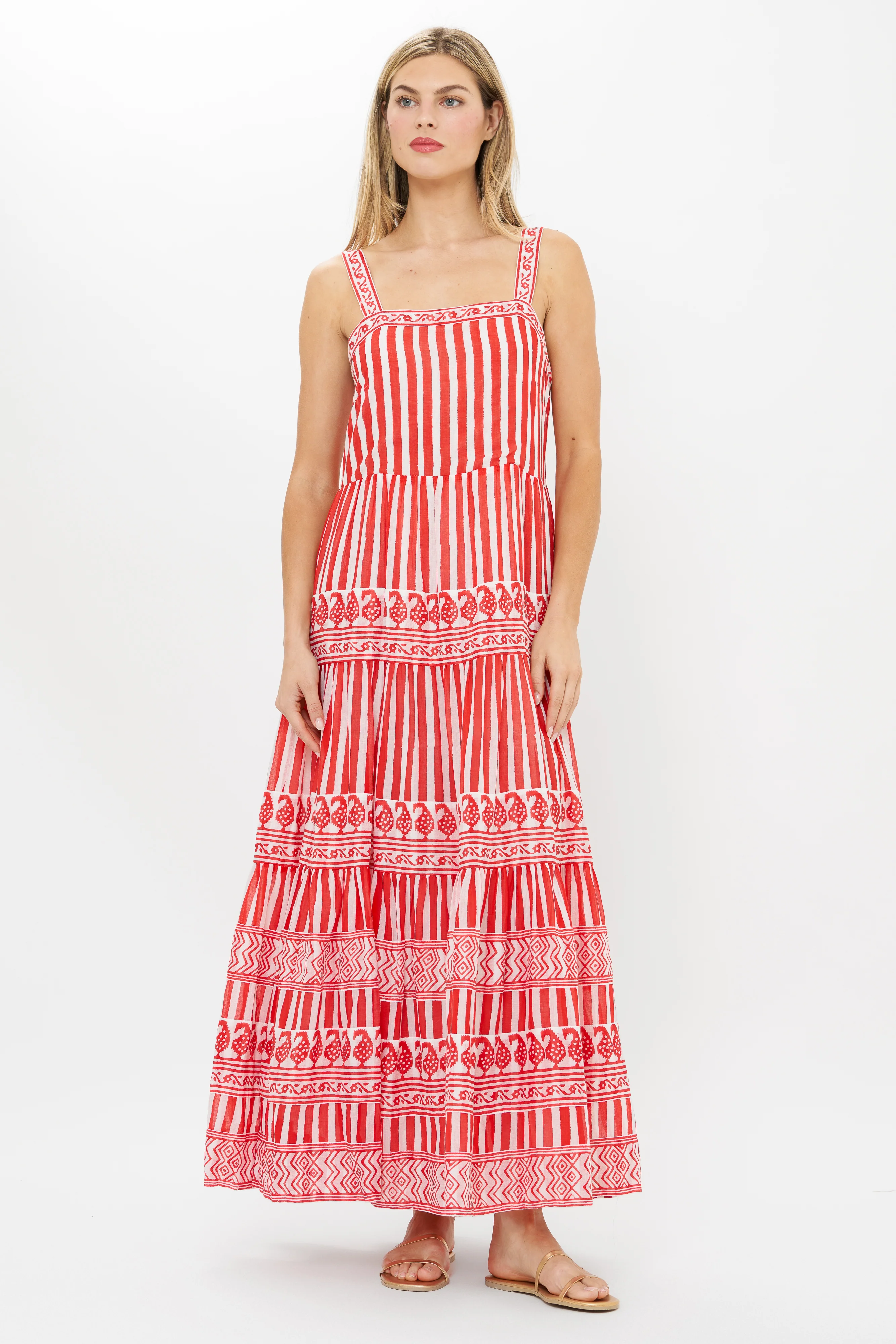 Strappy Maxi- Santorini Red - Image 6