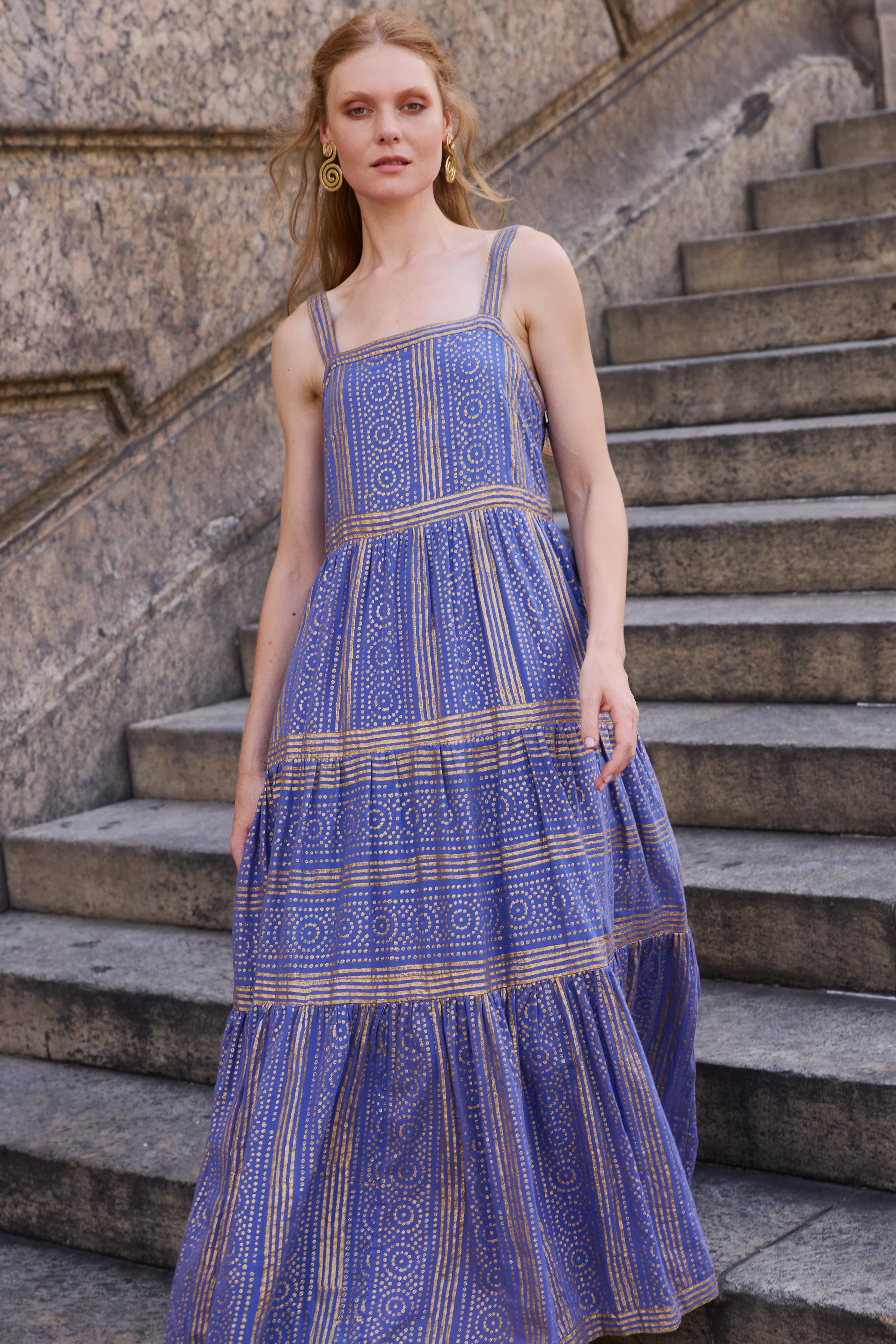 Strappy Maxi- Helene Blue - Image 3