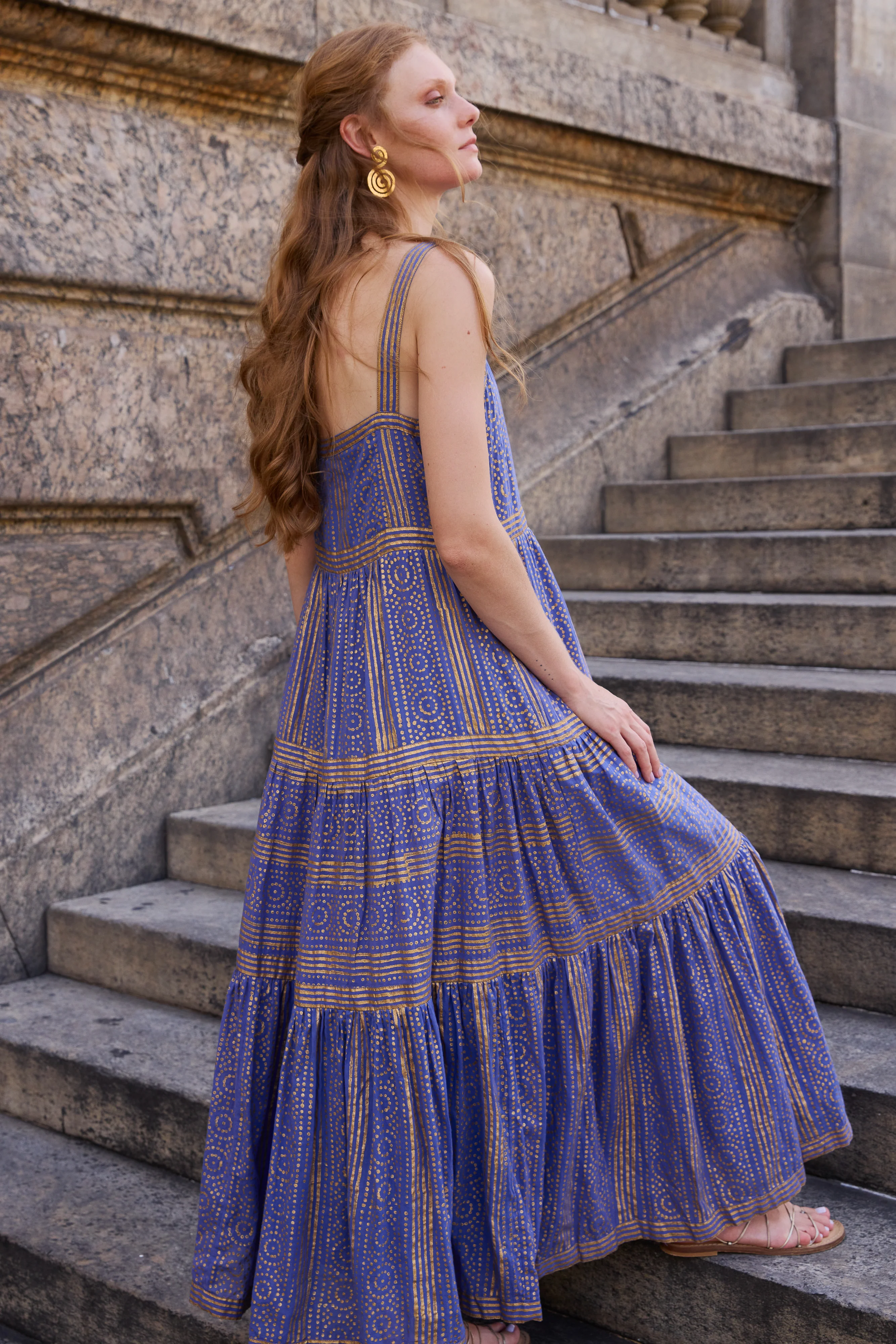 Strappy Maxi- Helene Blue - Image 4