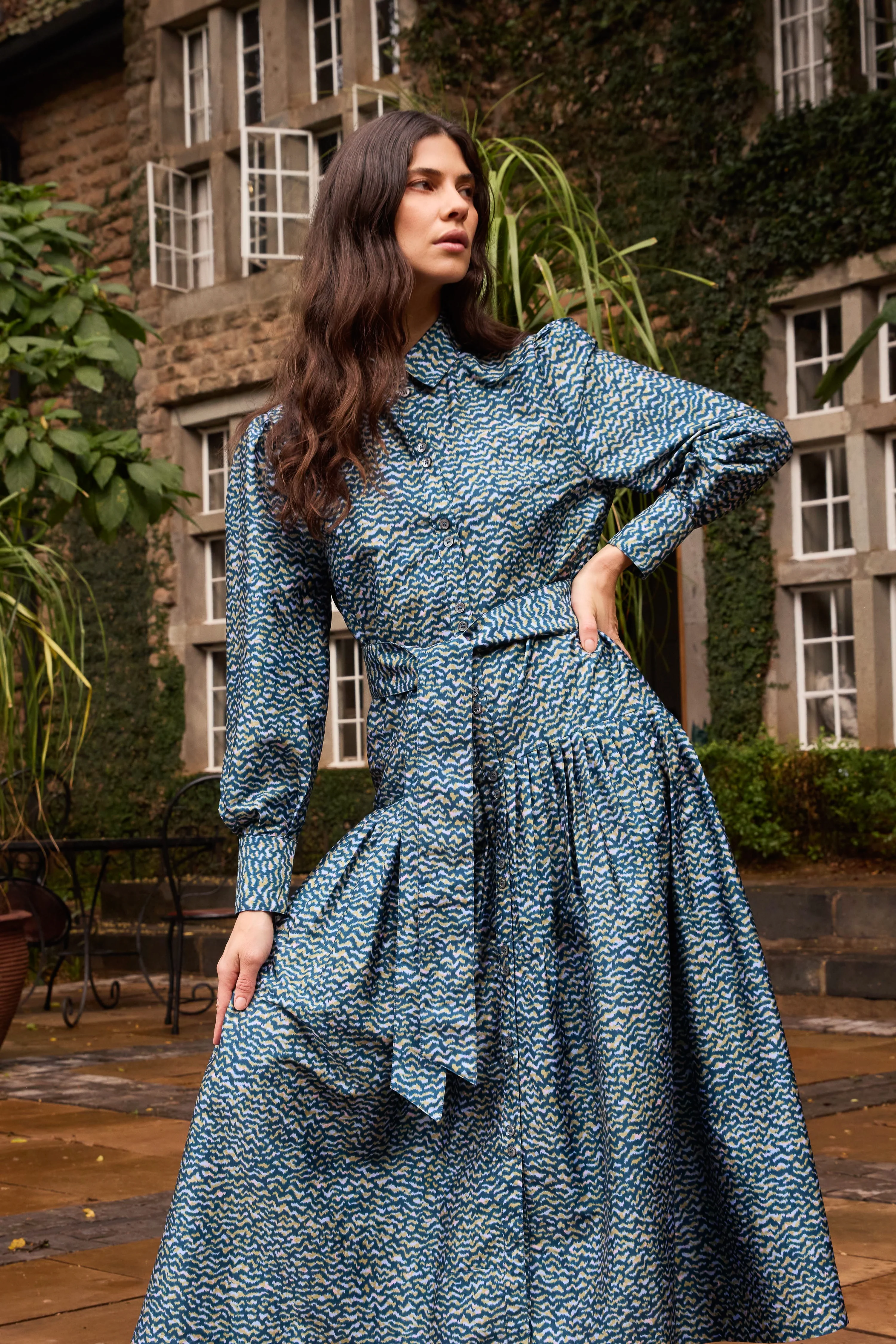 Nora Dress- Jag Navy - Image 2
