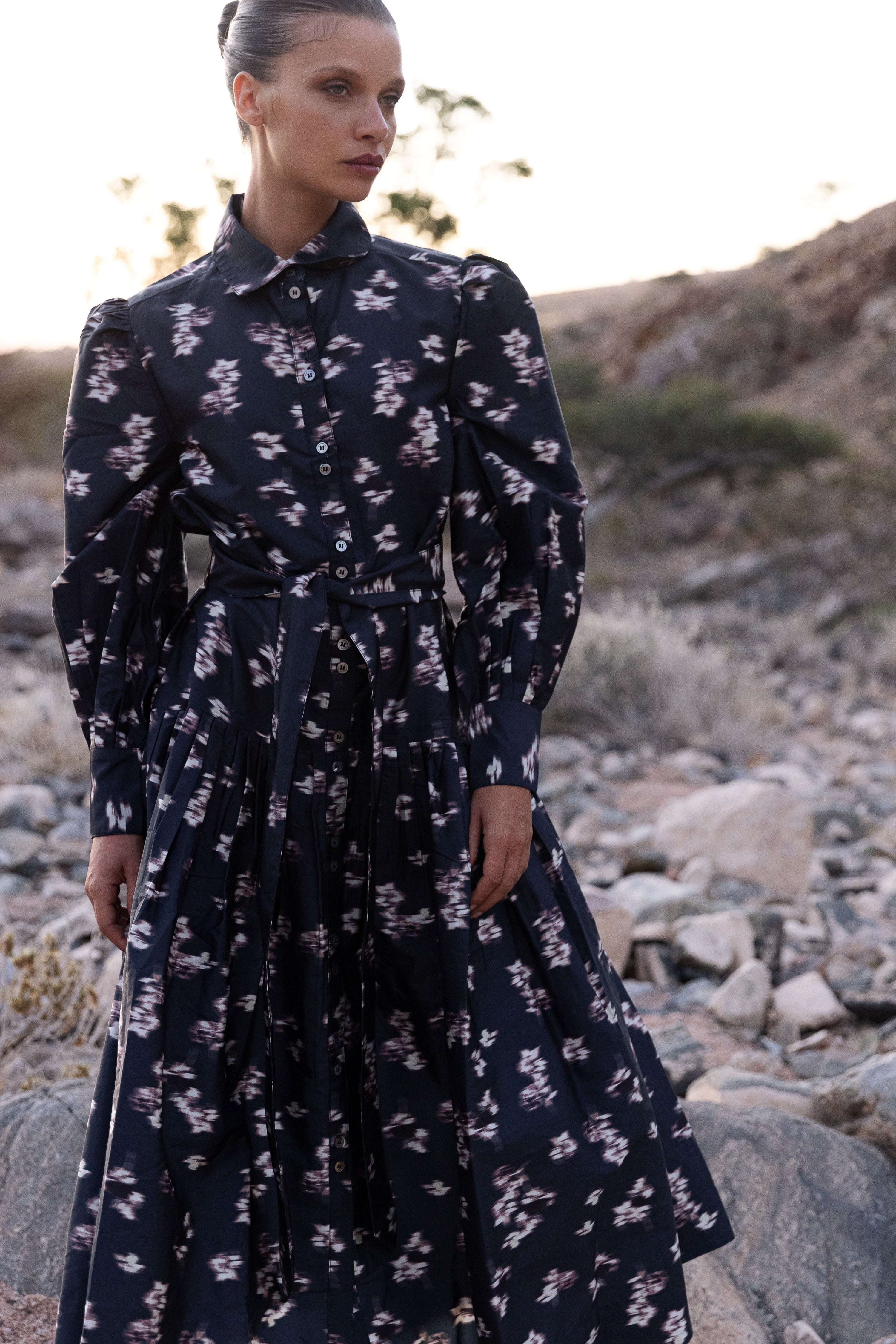 Nora Dress- Lebombo Black - Image 3