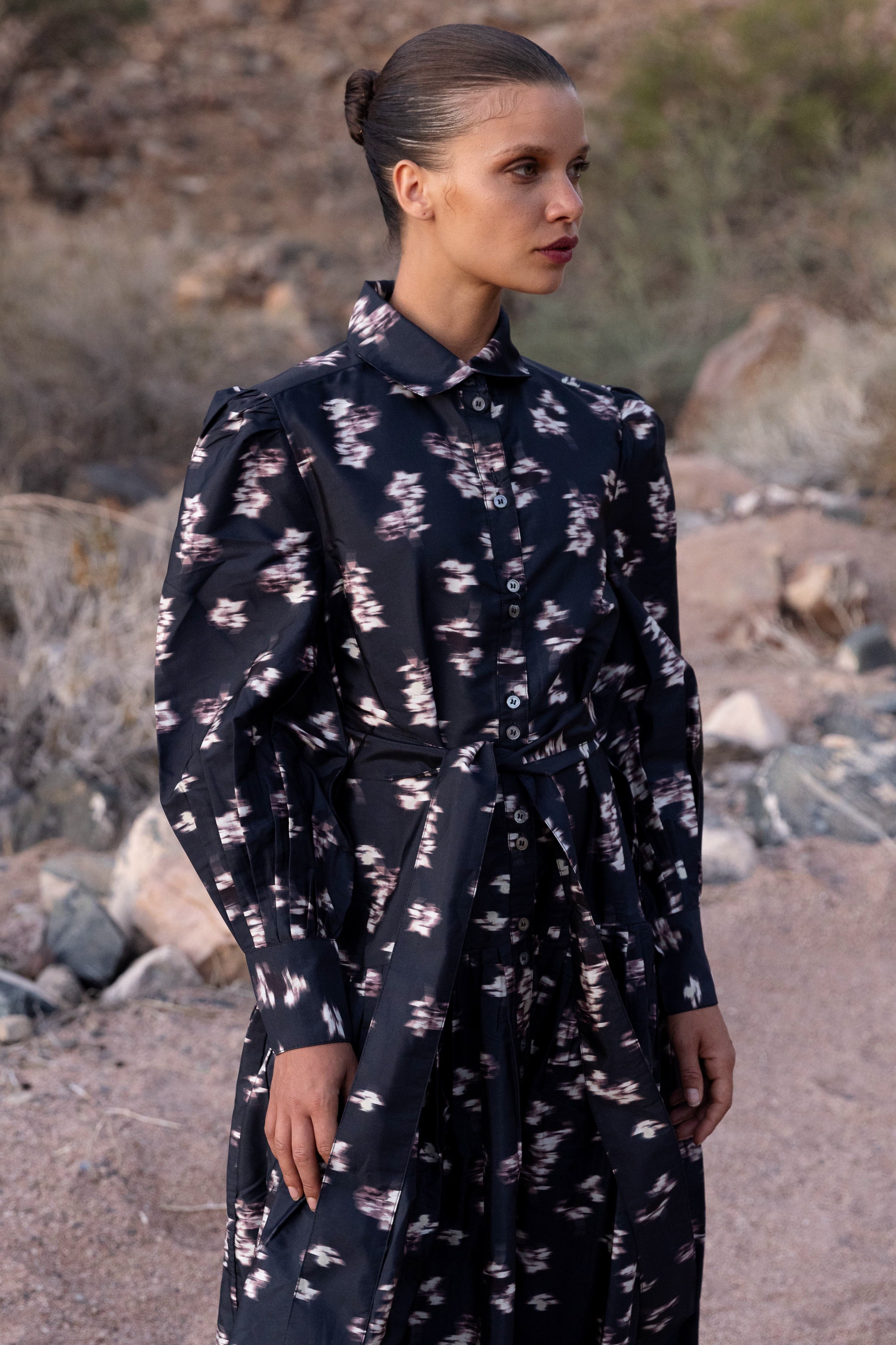 Nora Dress- Lebombo Black - Image 4