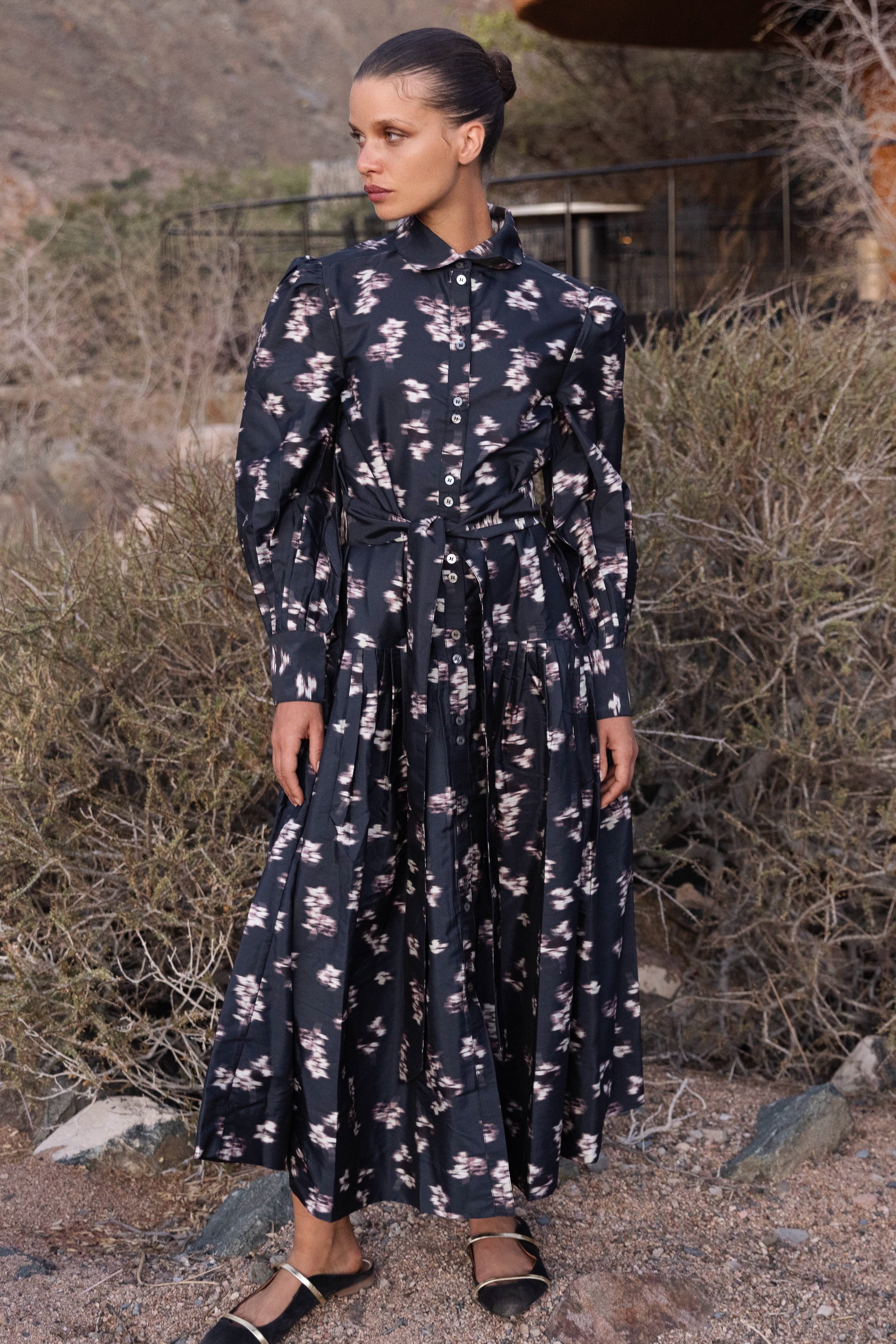 Nora Dress- Lebombo Black - Image 5
