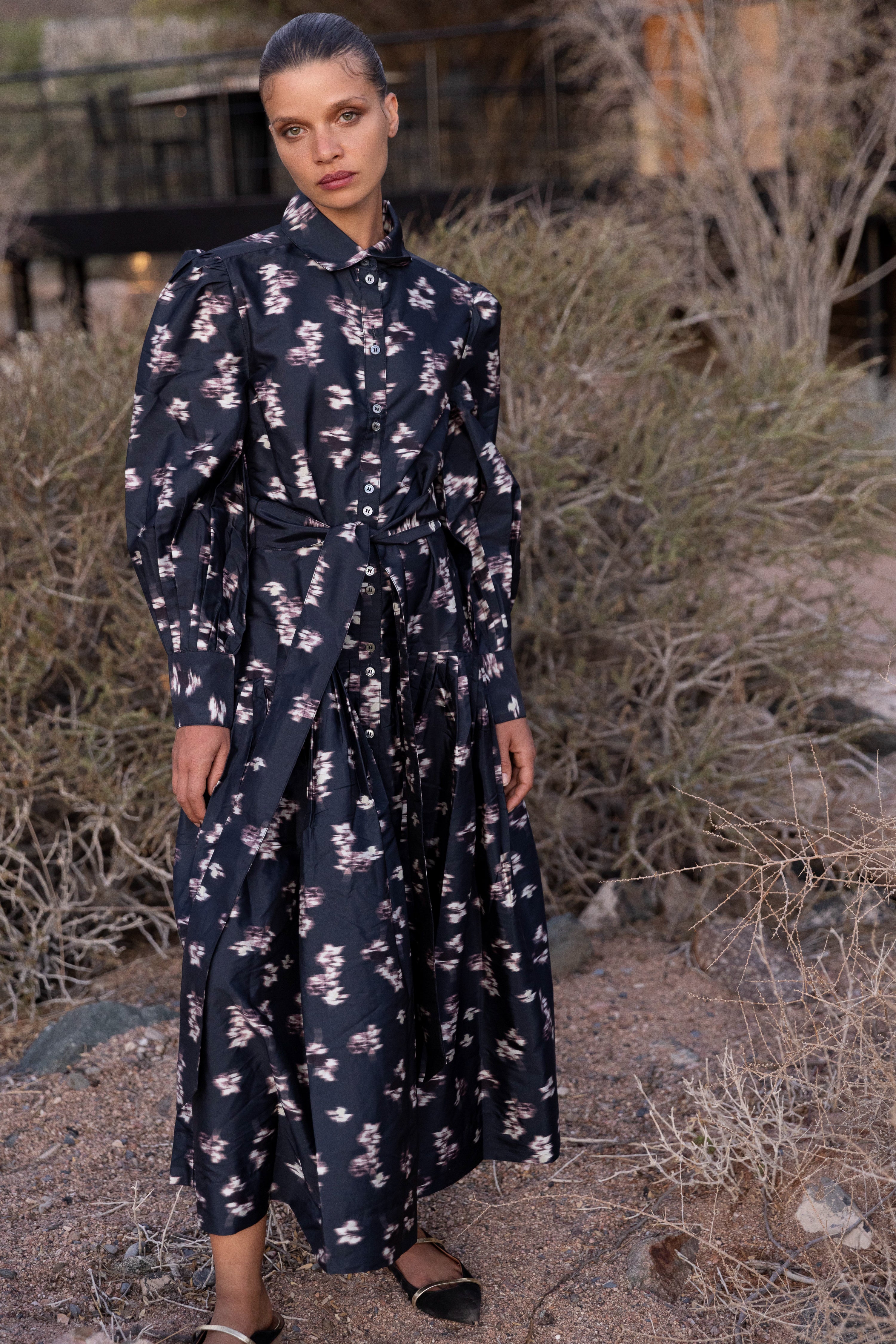 Nora Dress- Lebombo Black - Image 6