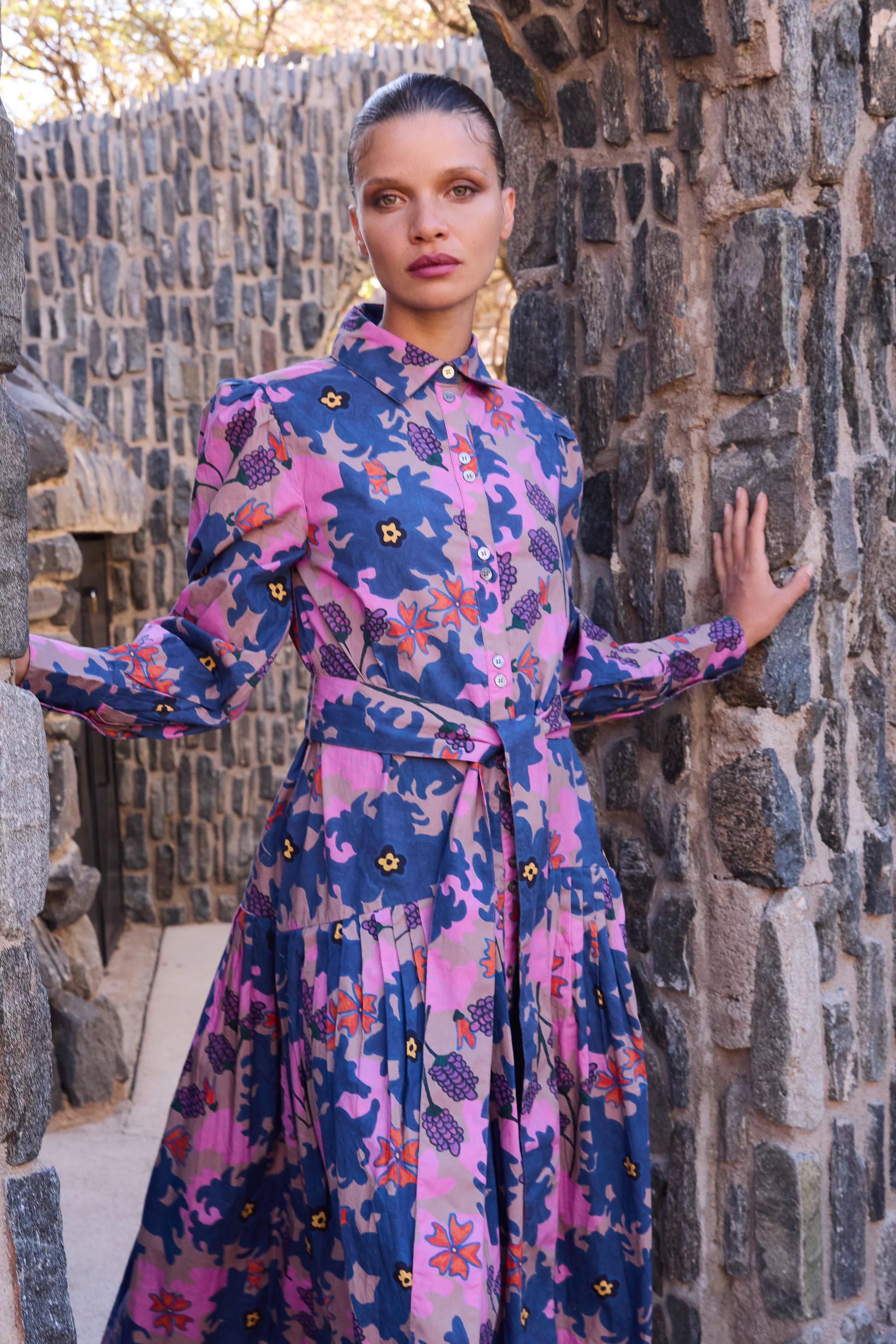 Nora Dress- Suzani Navy - Image 10