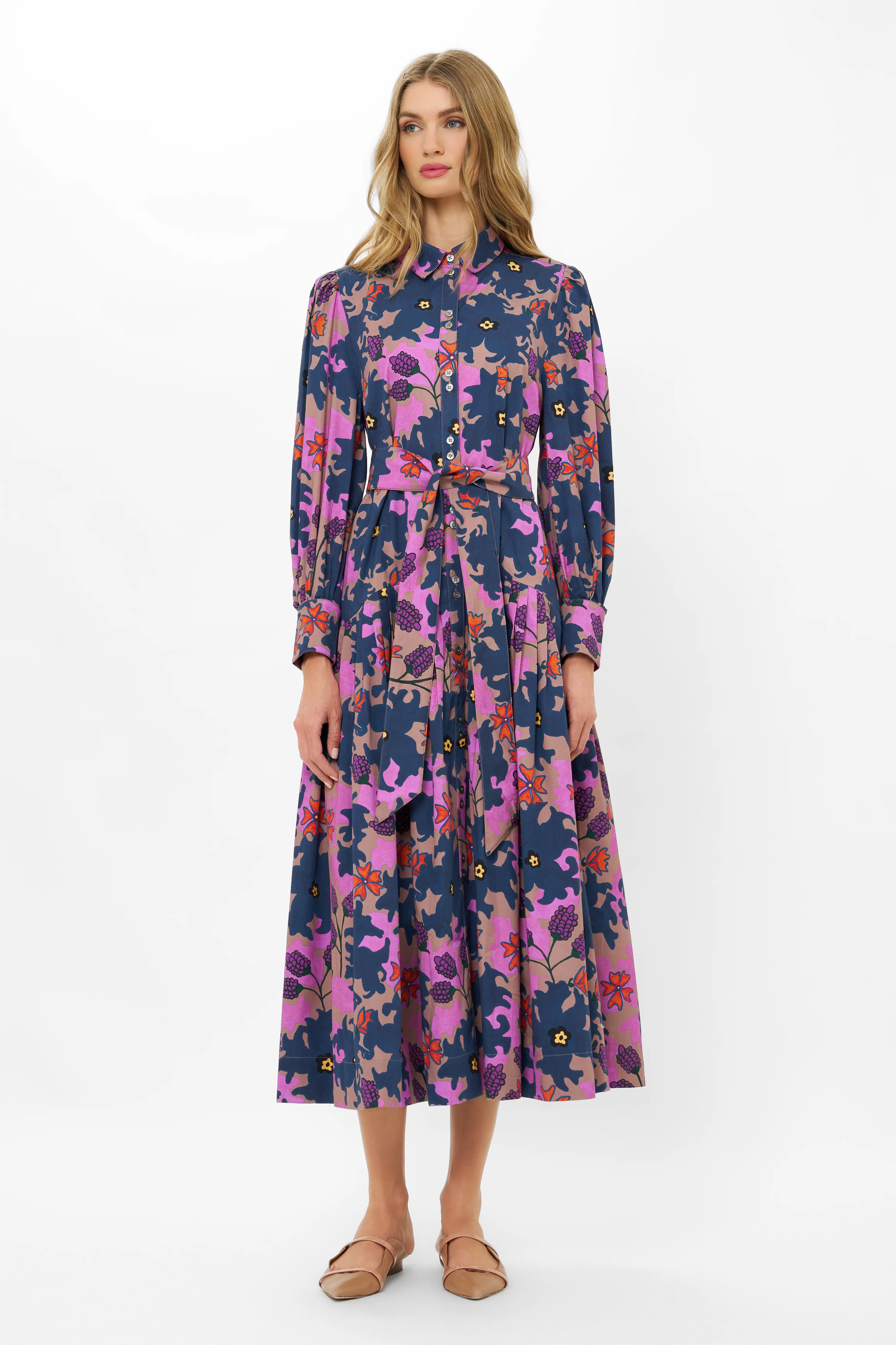 Nora Dress- Suzani Navy - Image 13