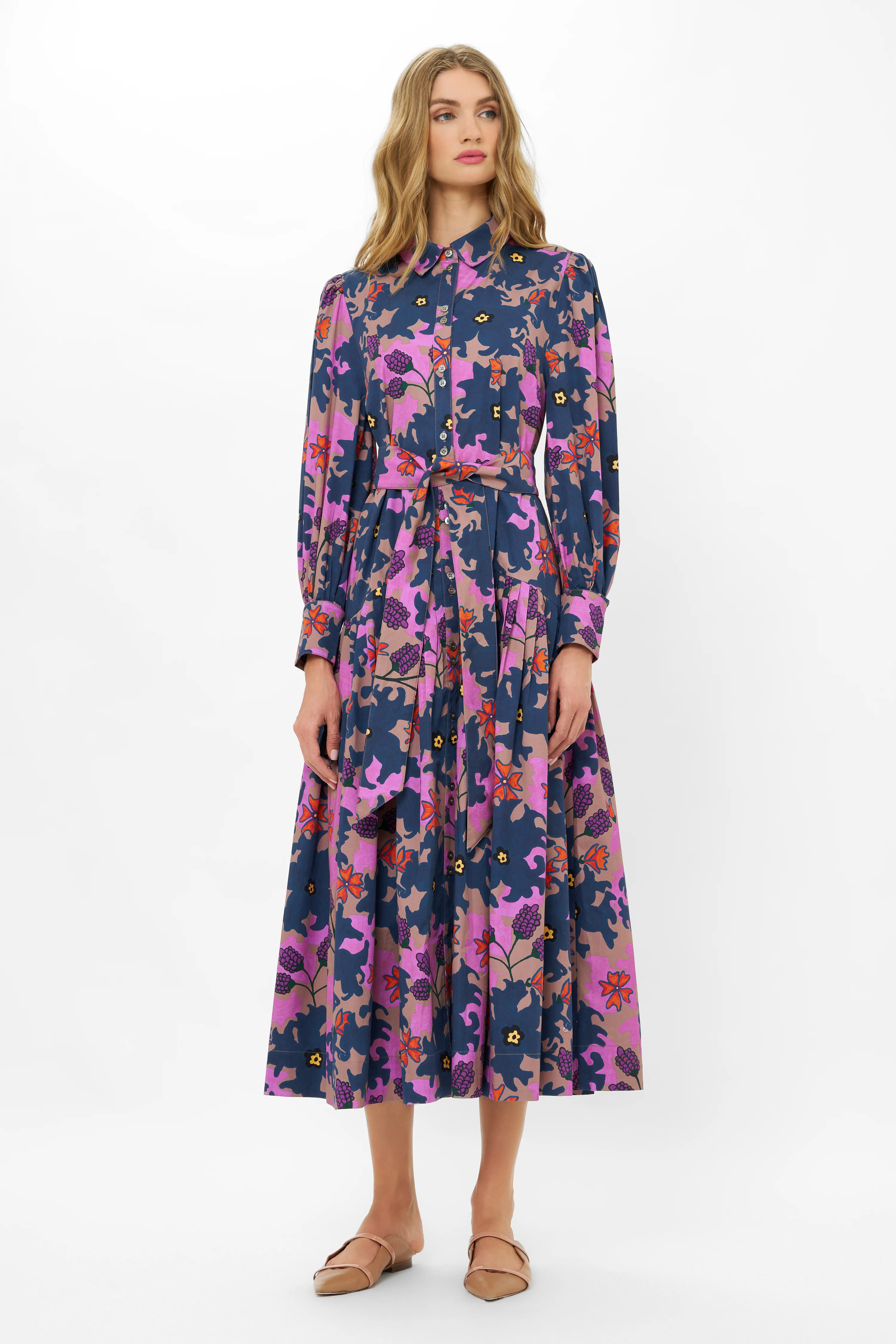 Nora Dress- Suzani Navy - Image 14