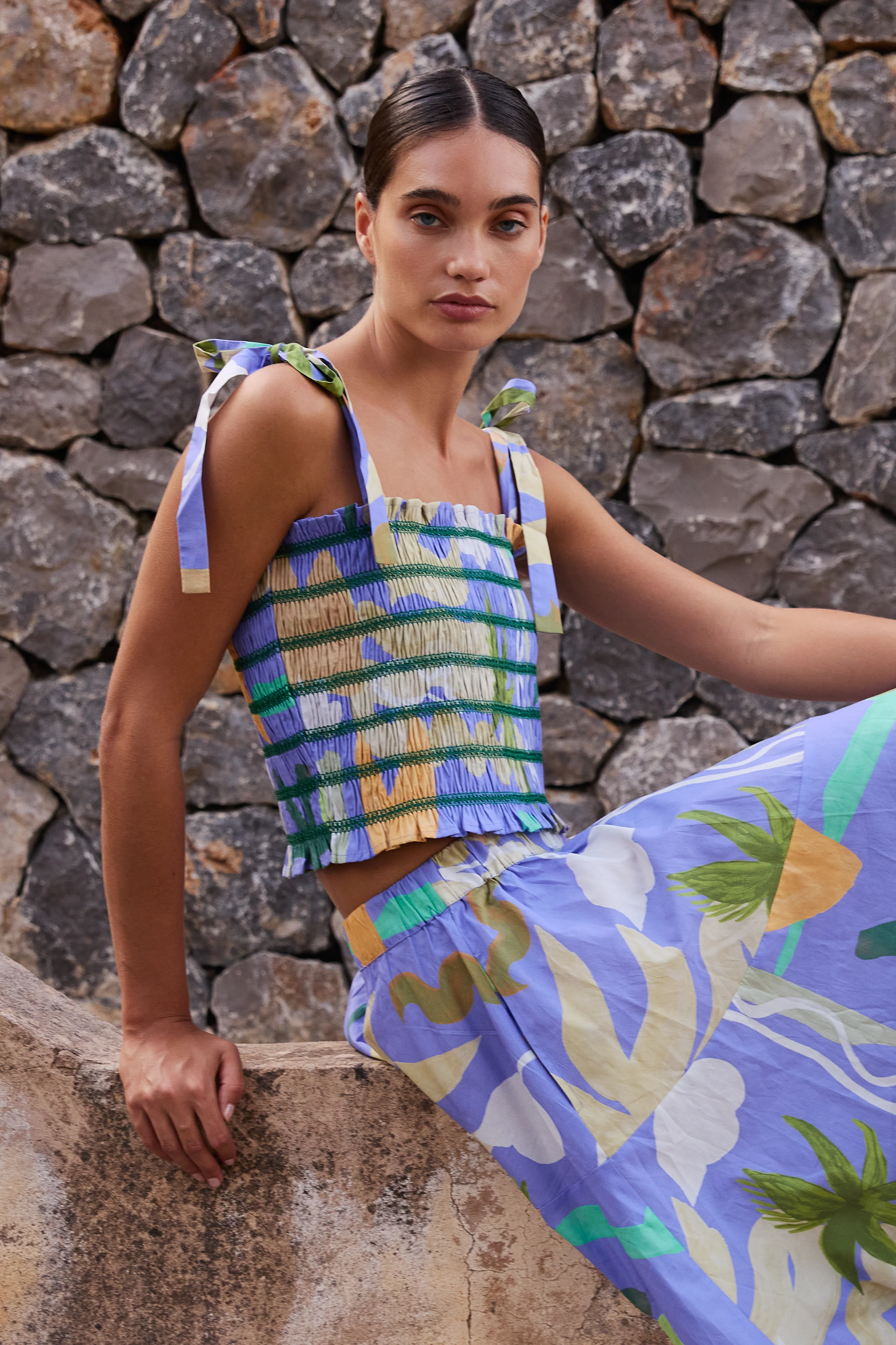 Ella Top- Paradiso Blue - Image 2