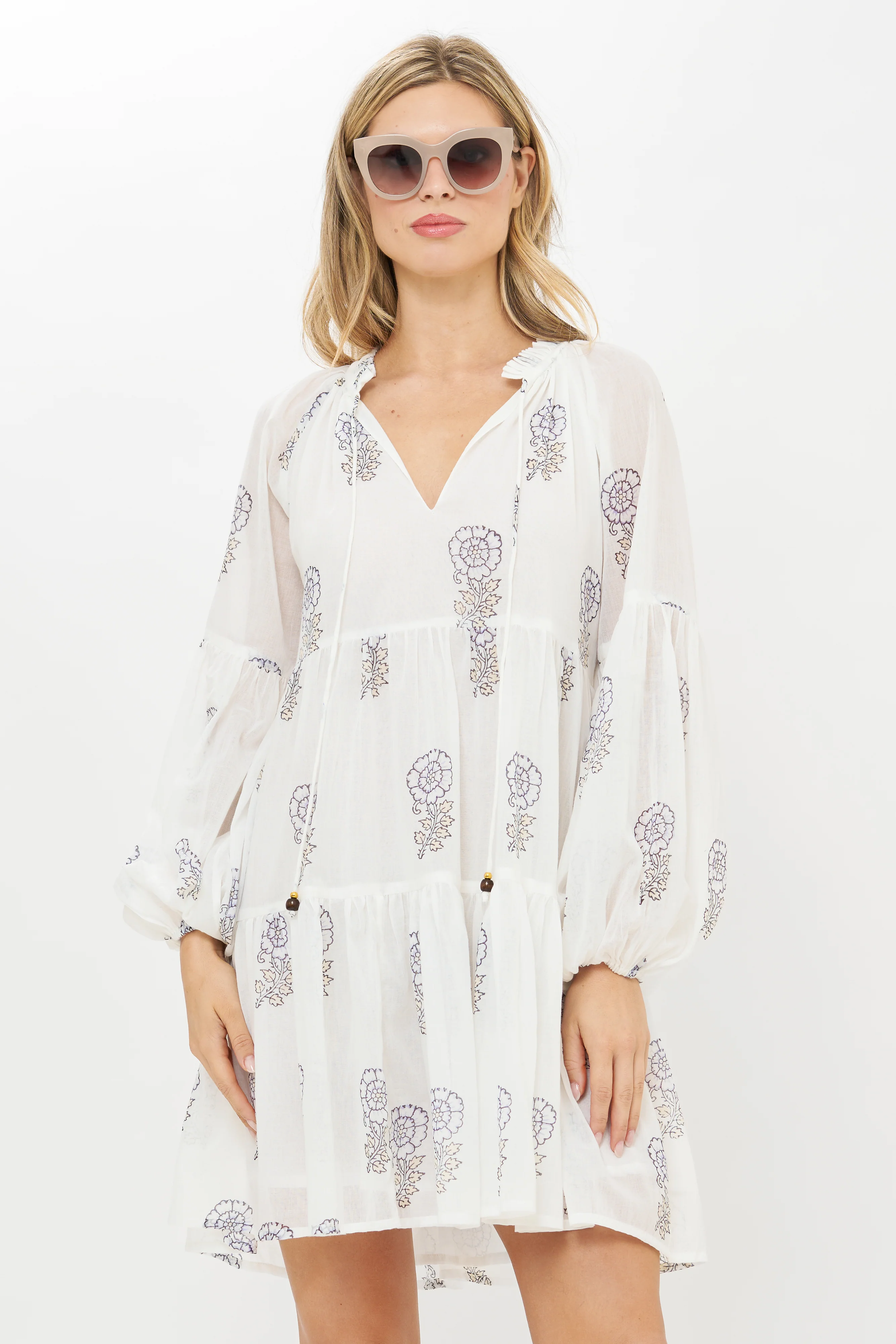 Balloon Sleeve Short- Leela Sky - Image 9