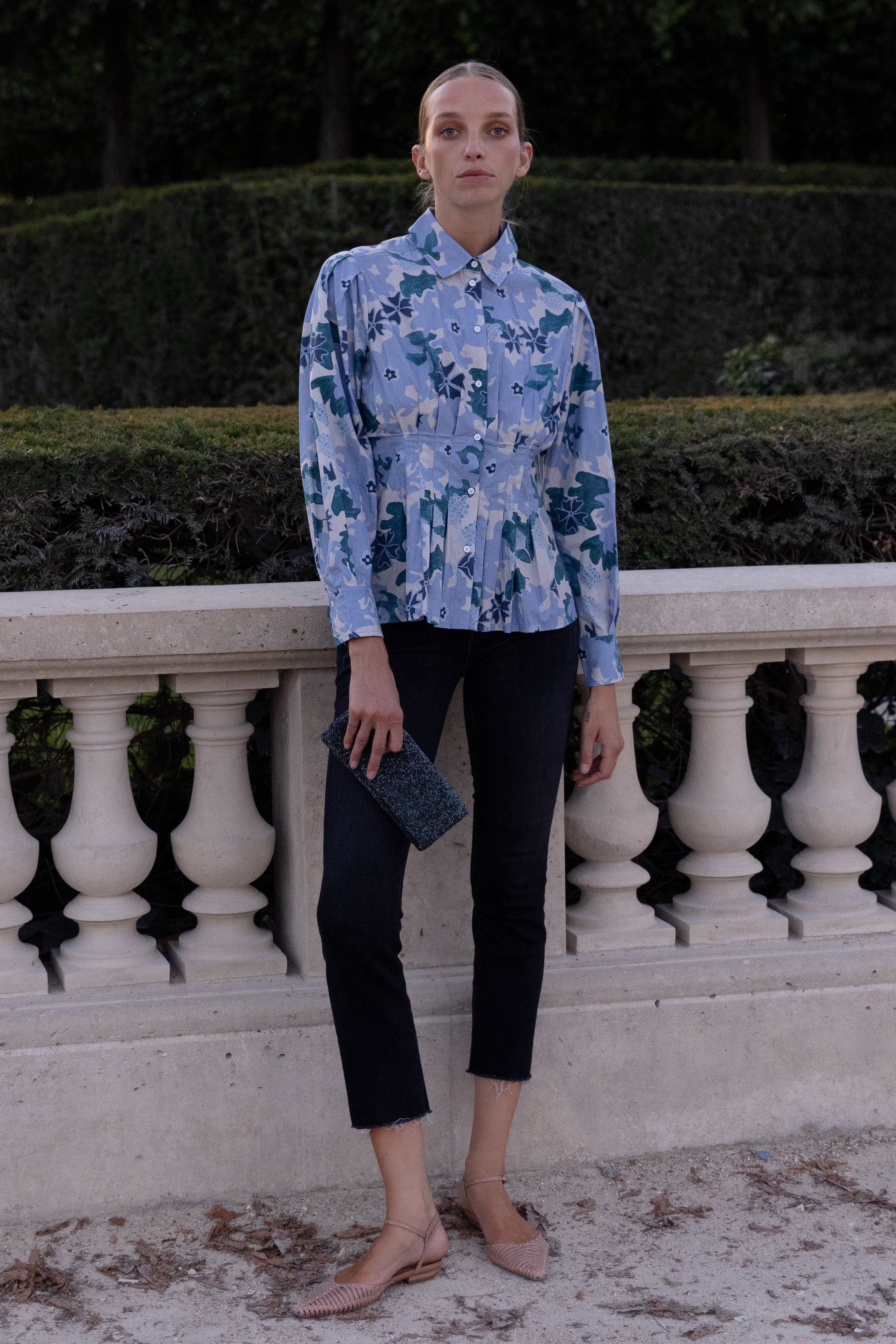 Elizabeth Top- Suzani Blue - Image 3