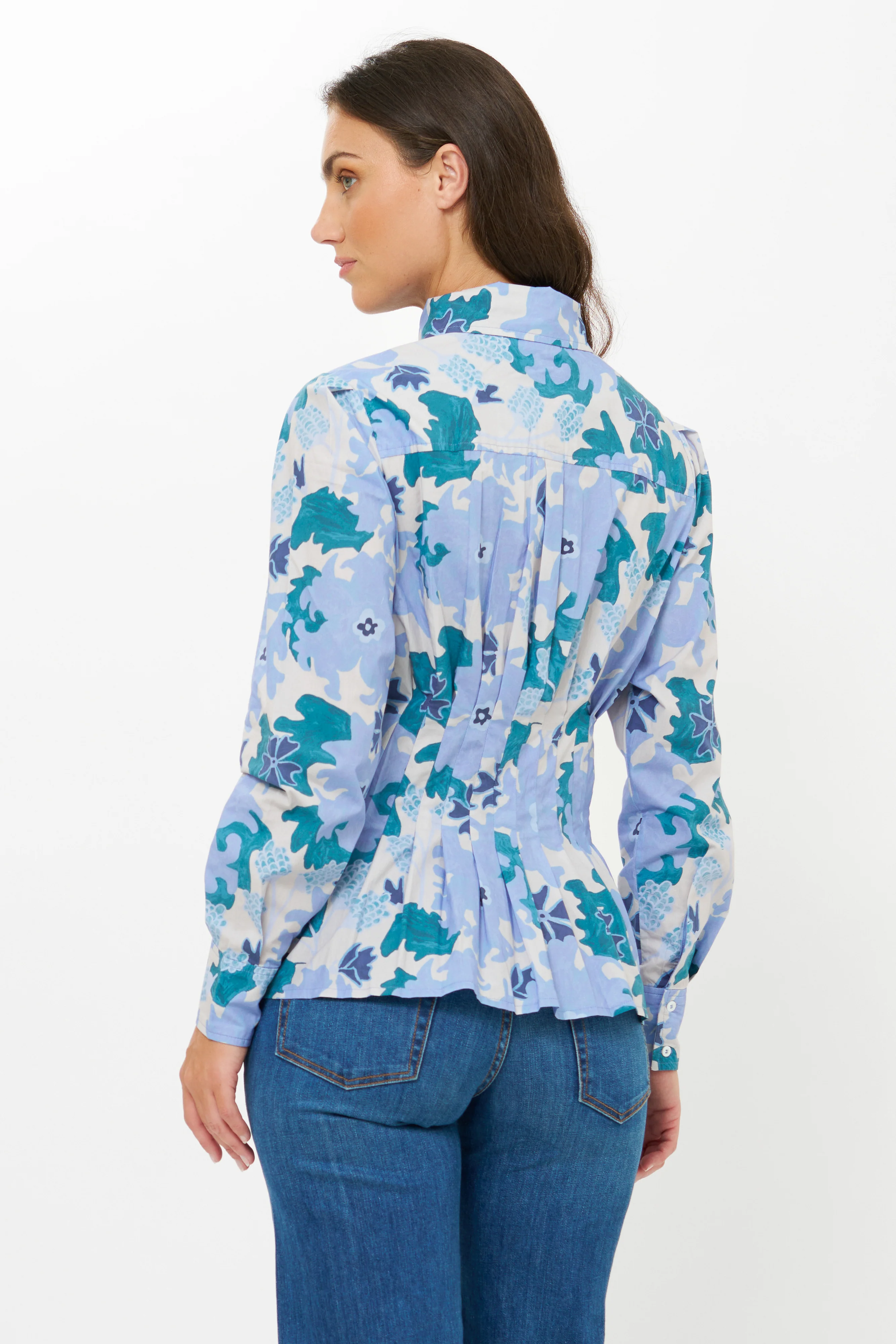 Elizabeth Top- Suzani Blue - Image 5
