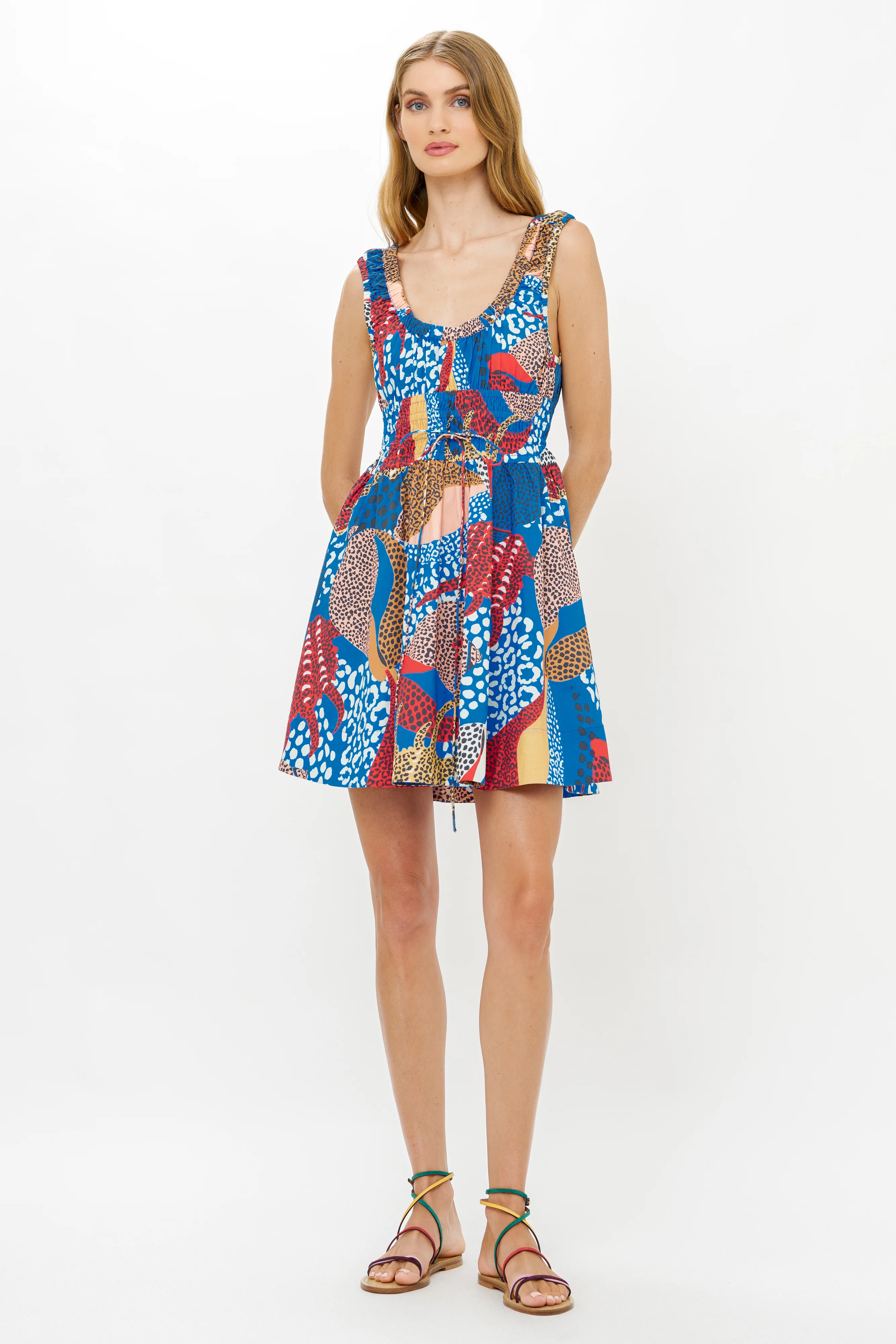 Harper Mini Dress- Nautilus Blue - Image 7