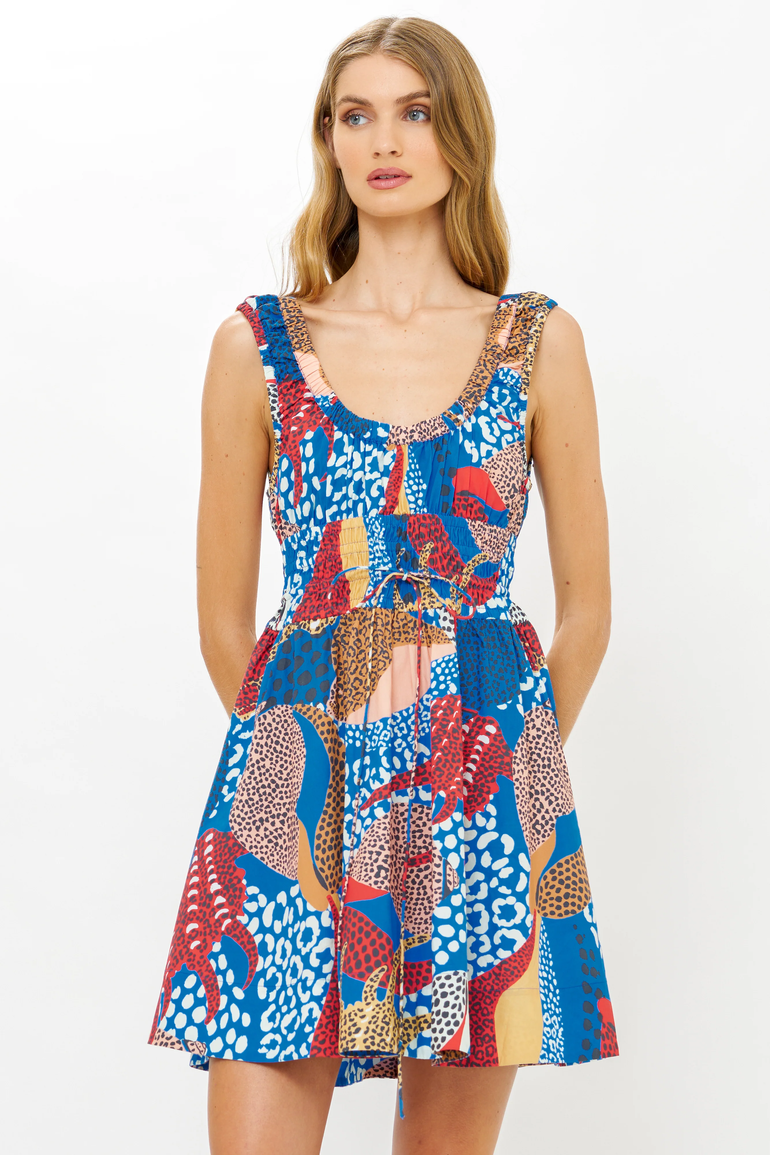 Harper Mini Dress- Nautilus Blue - Image 8