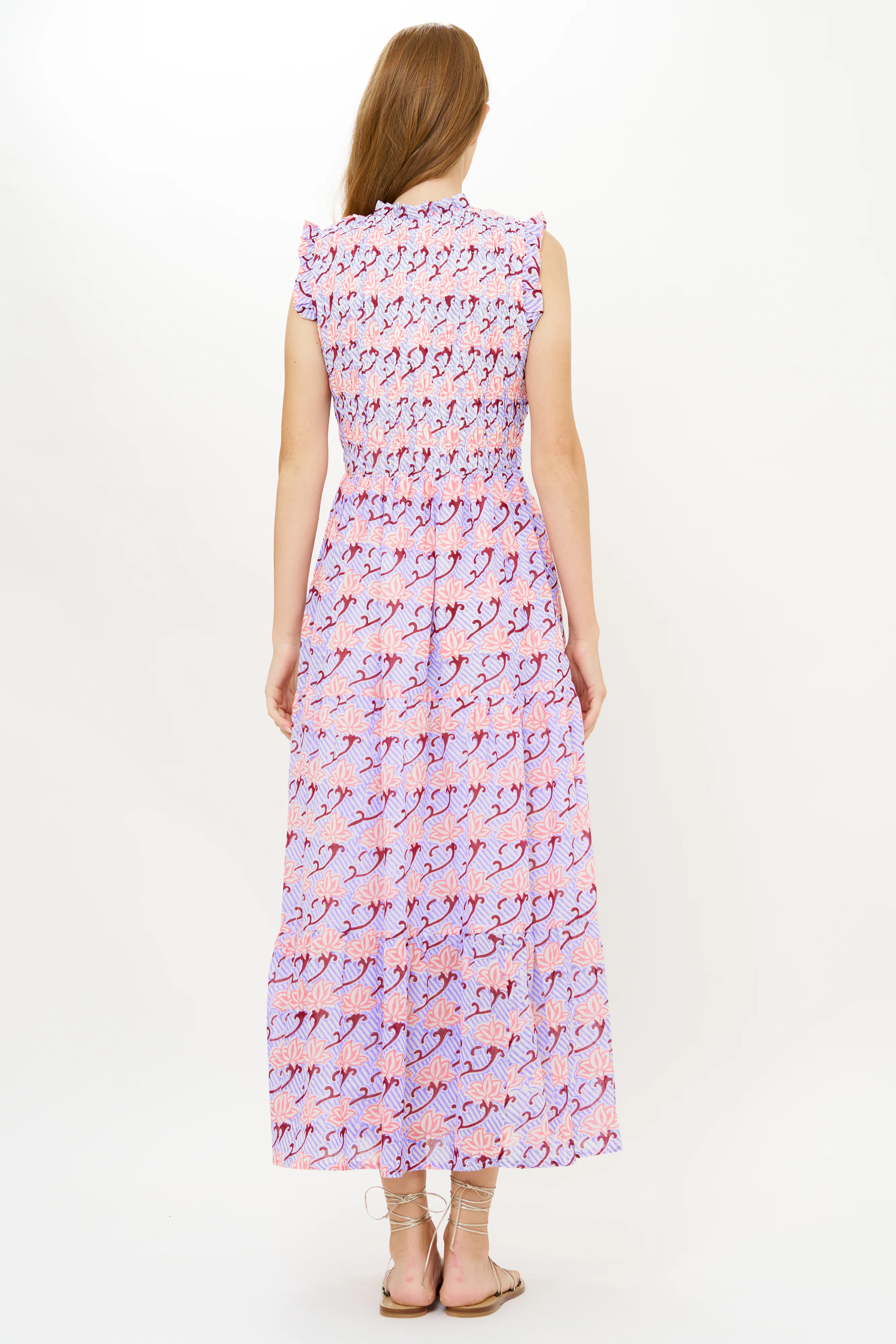 Sleeveless Smocked Maxi- Florence Petal - Image 6