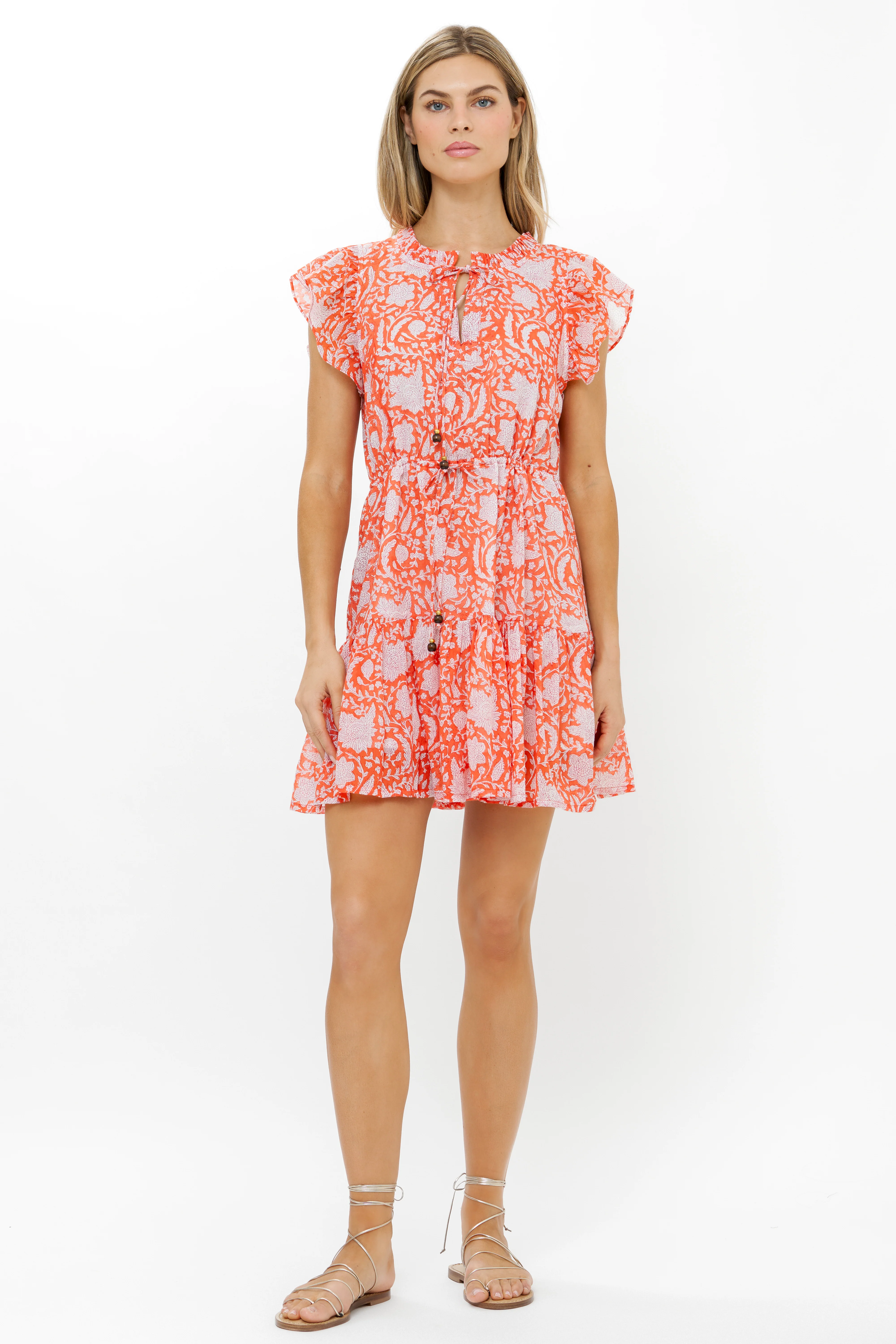 Cinched Flirty Short- Ivy Orange - Image 6
