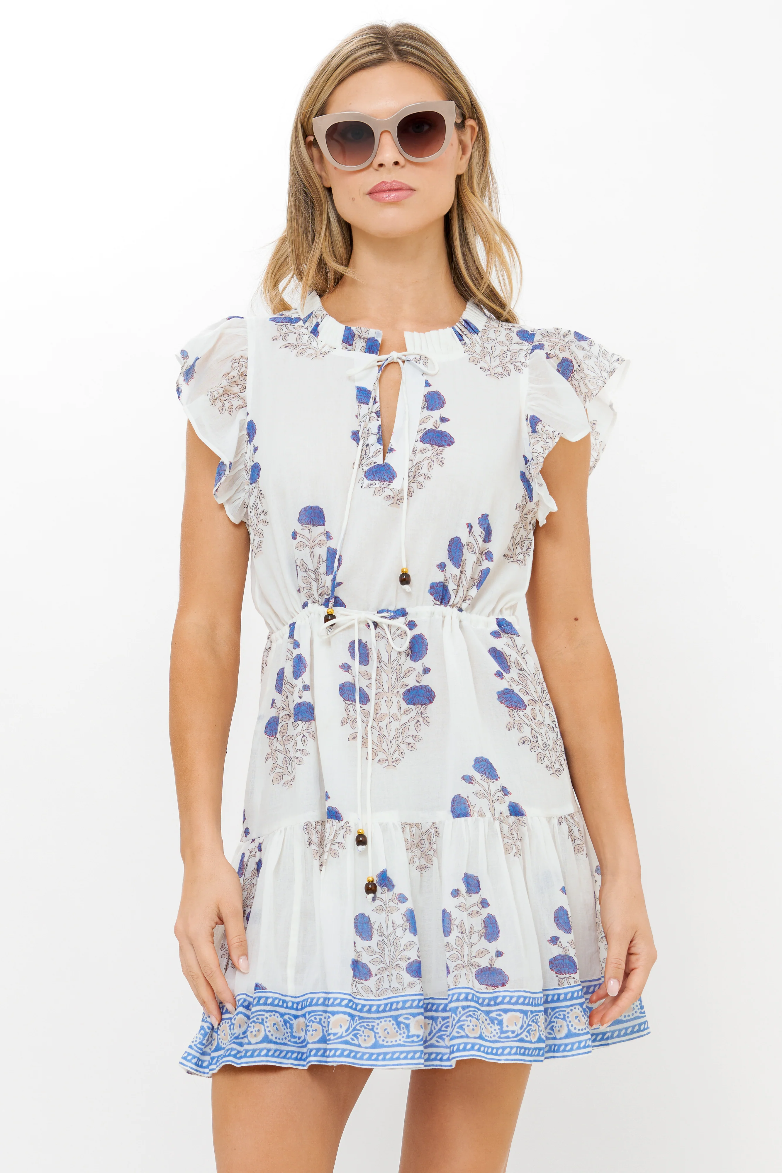 Cinched Flirty Short- Laguna Blue - Image 7