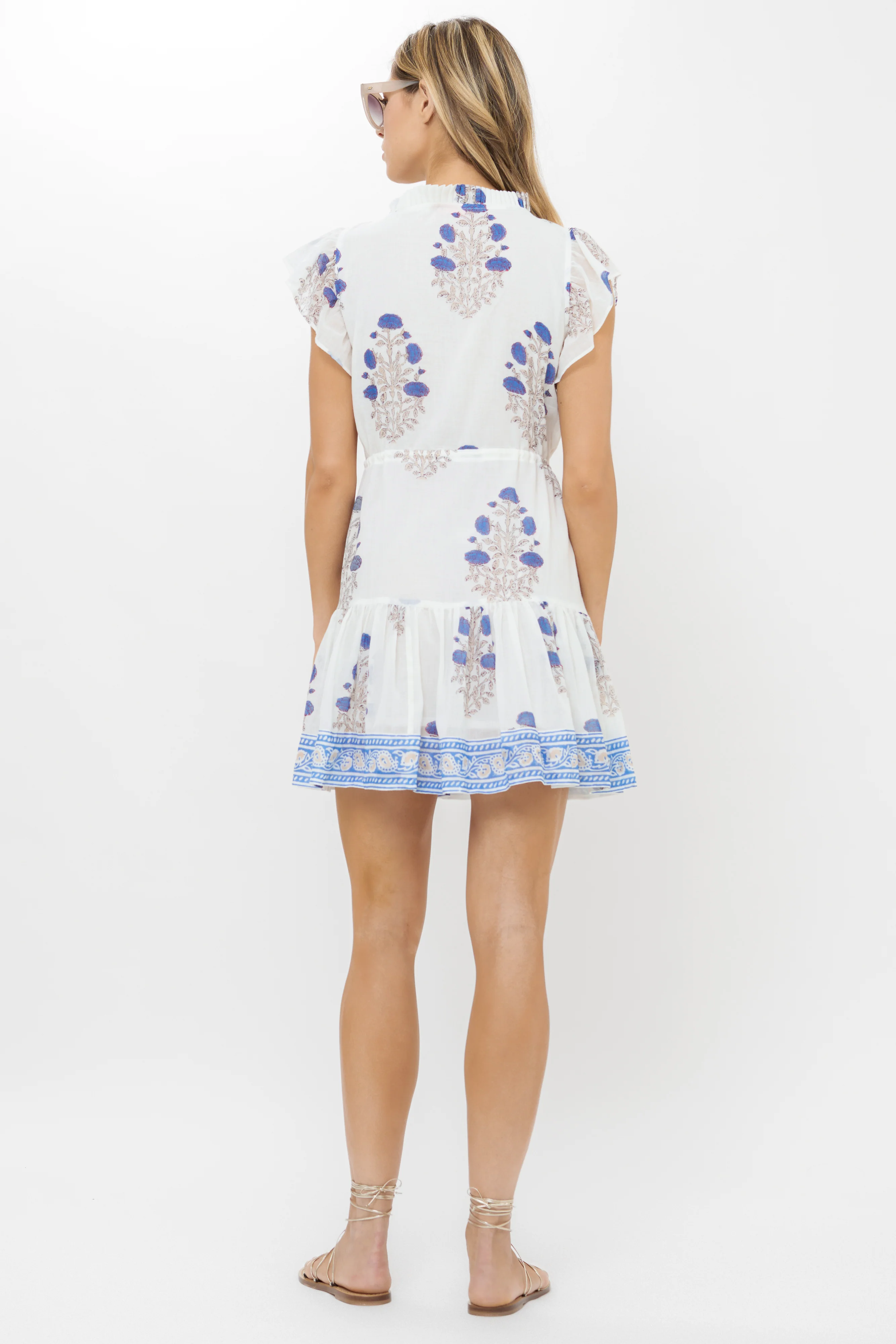 Cinched Flirty Short- Laguna Blue - Image 9