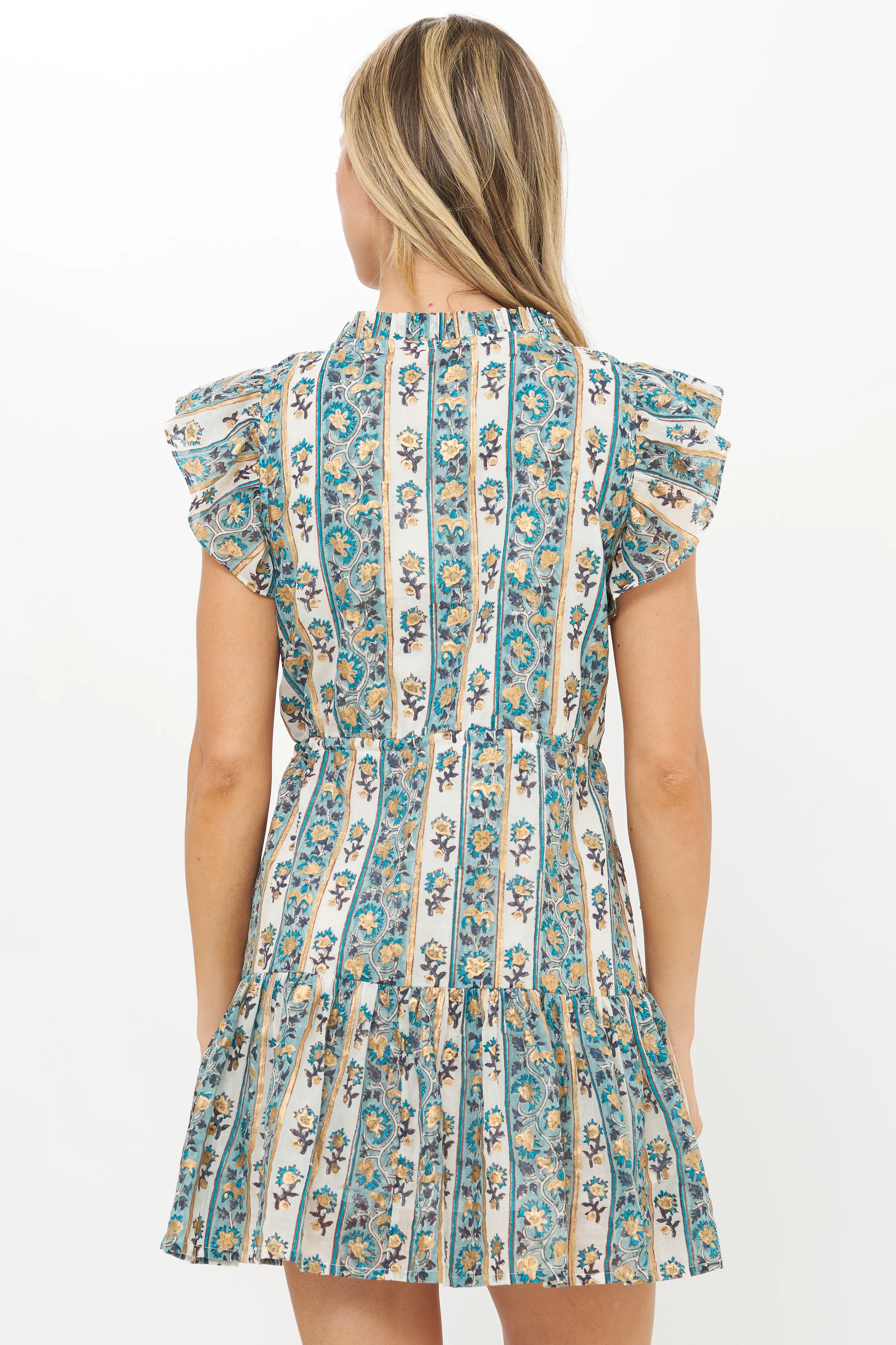 Cinched Flirty Short- Taj Blue - Image 5