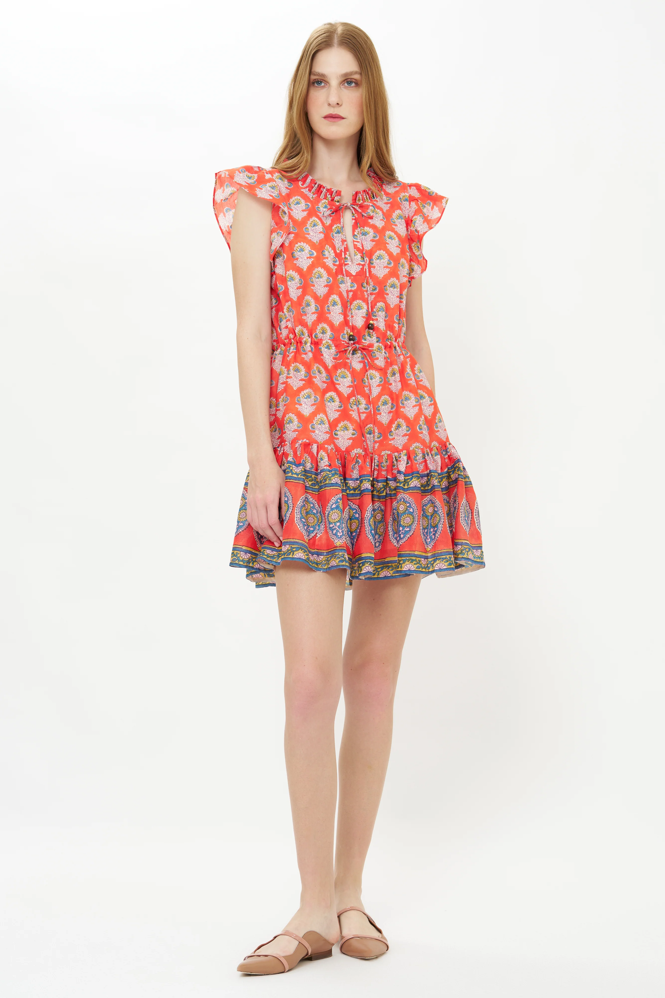 Cinched Flirty Short- Patna Red - Image 7