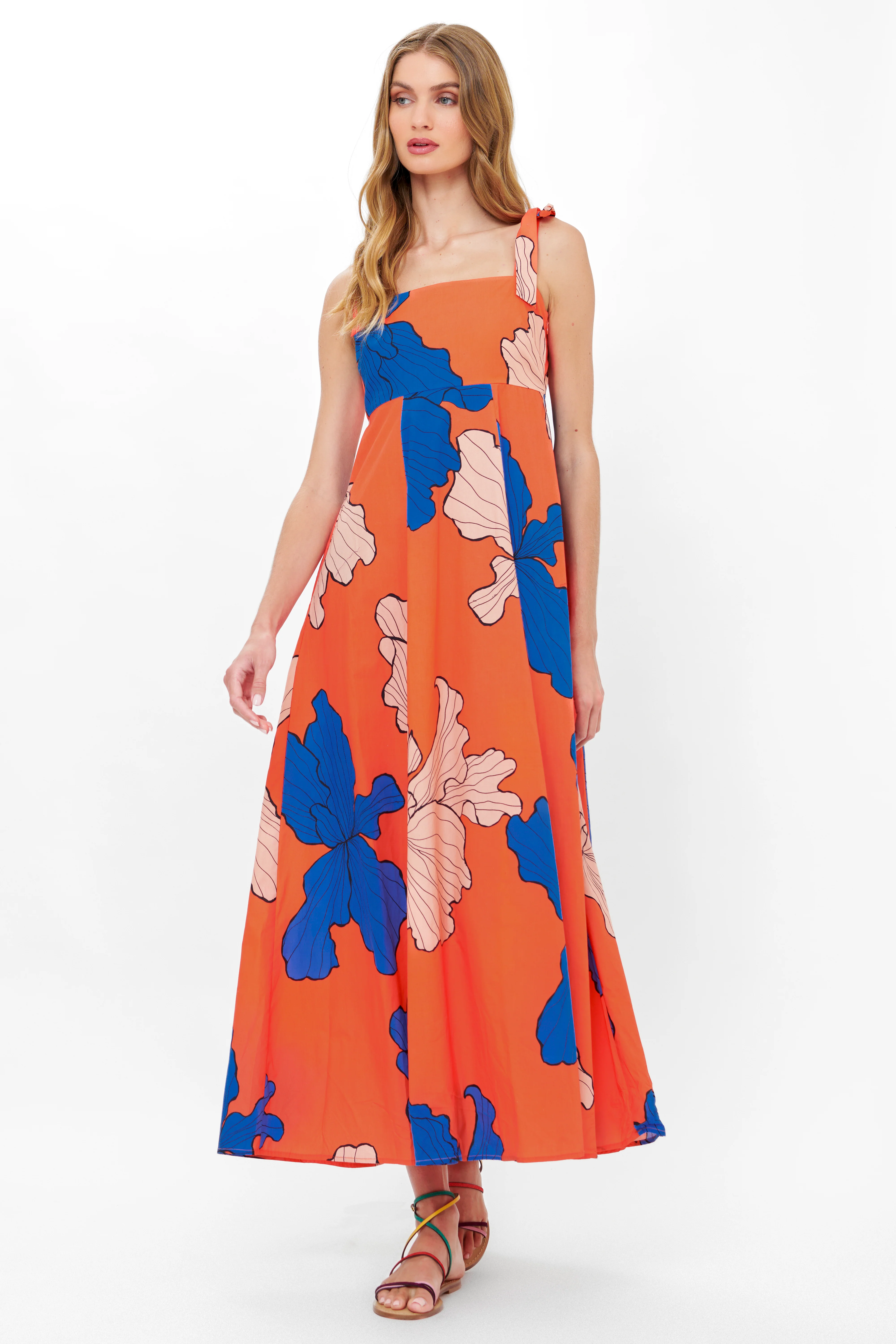 Delilah Dress- Bora Bora Red - Image 6