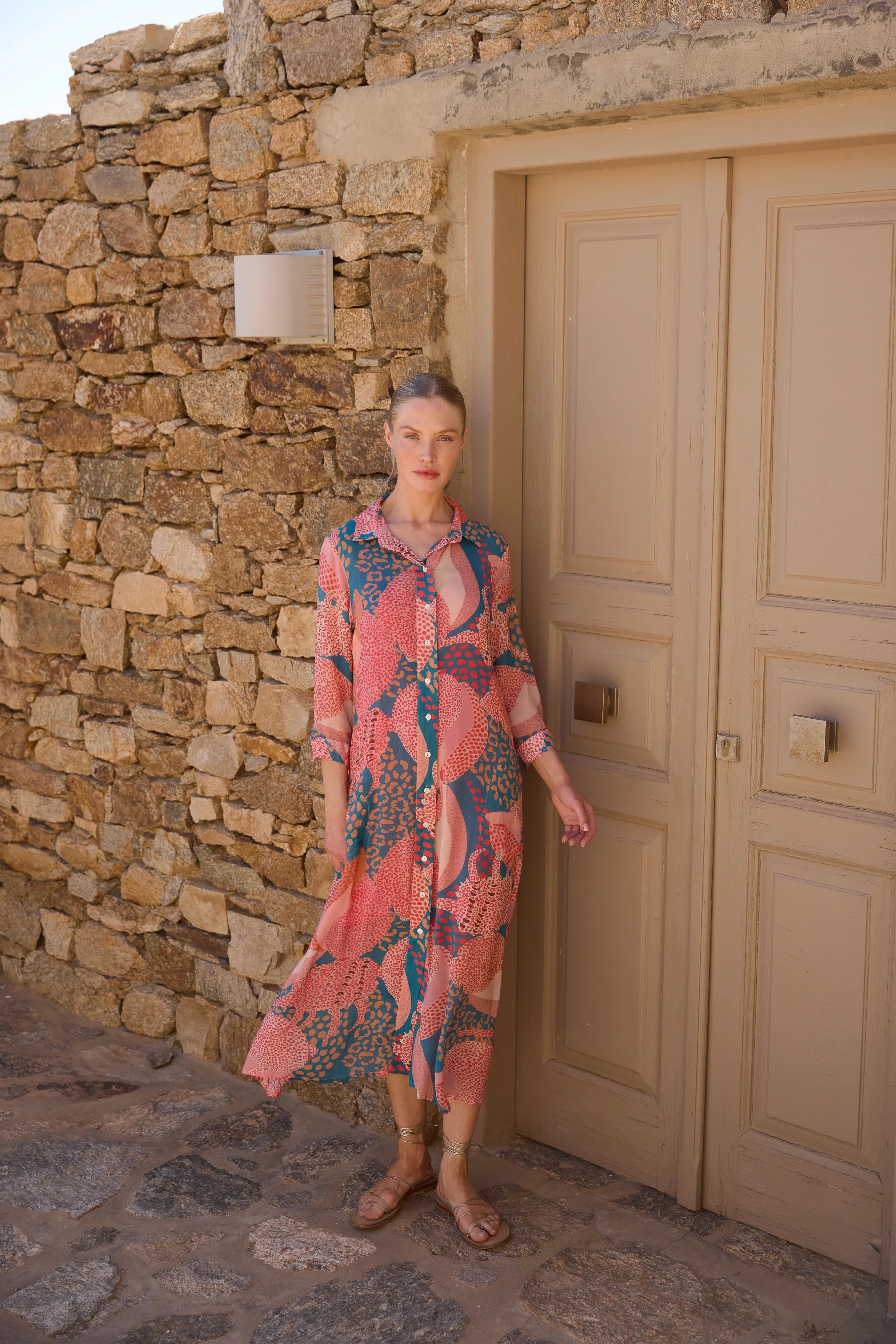 Shirt Dress Midi- Nautilus Navy - Image 5