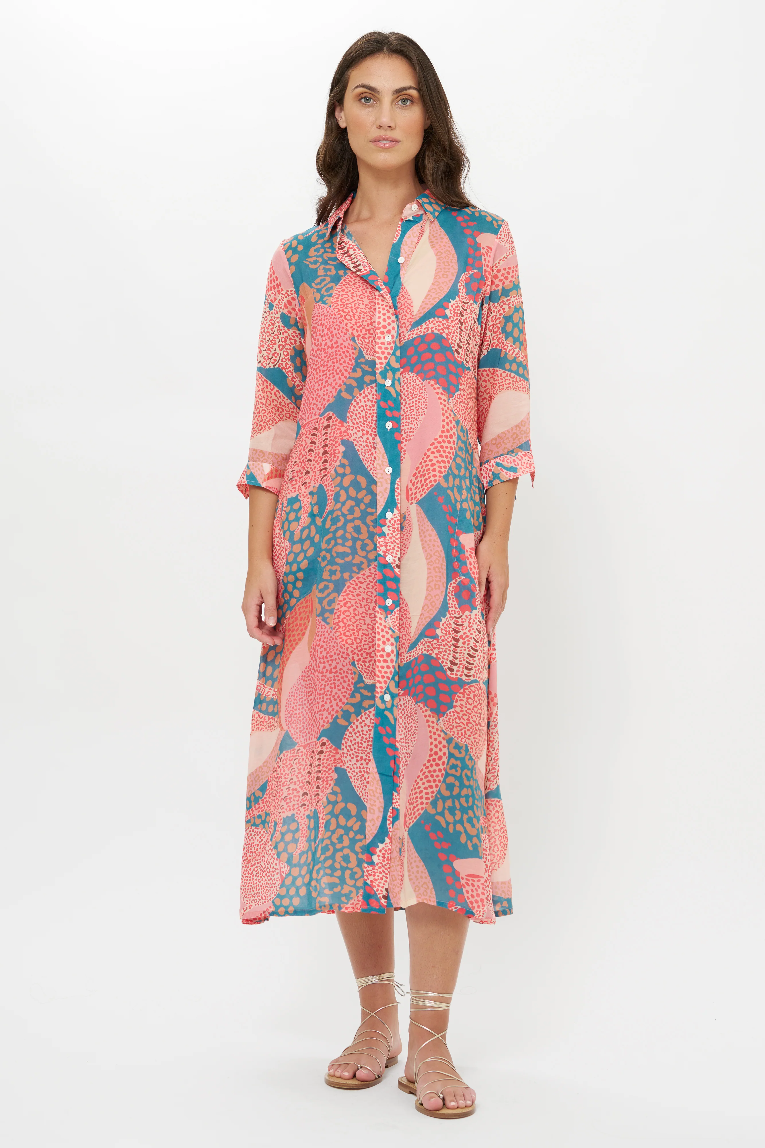Shirt Dress Midi- Nautilus Navy - Image 6
