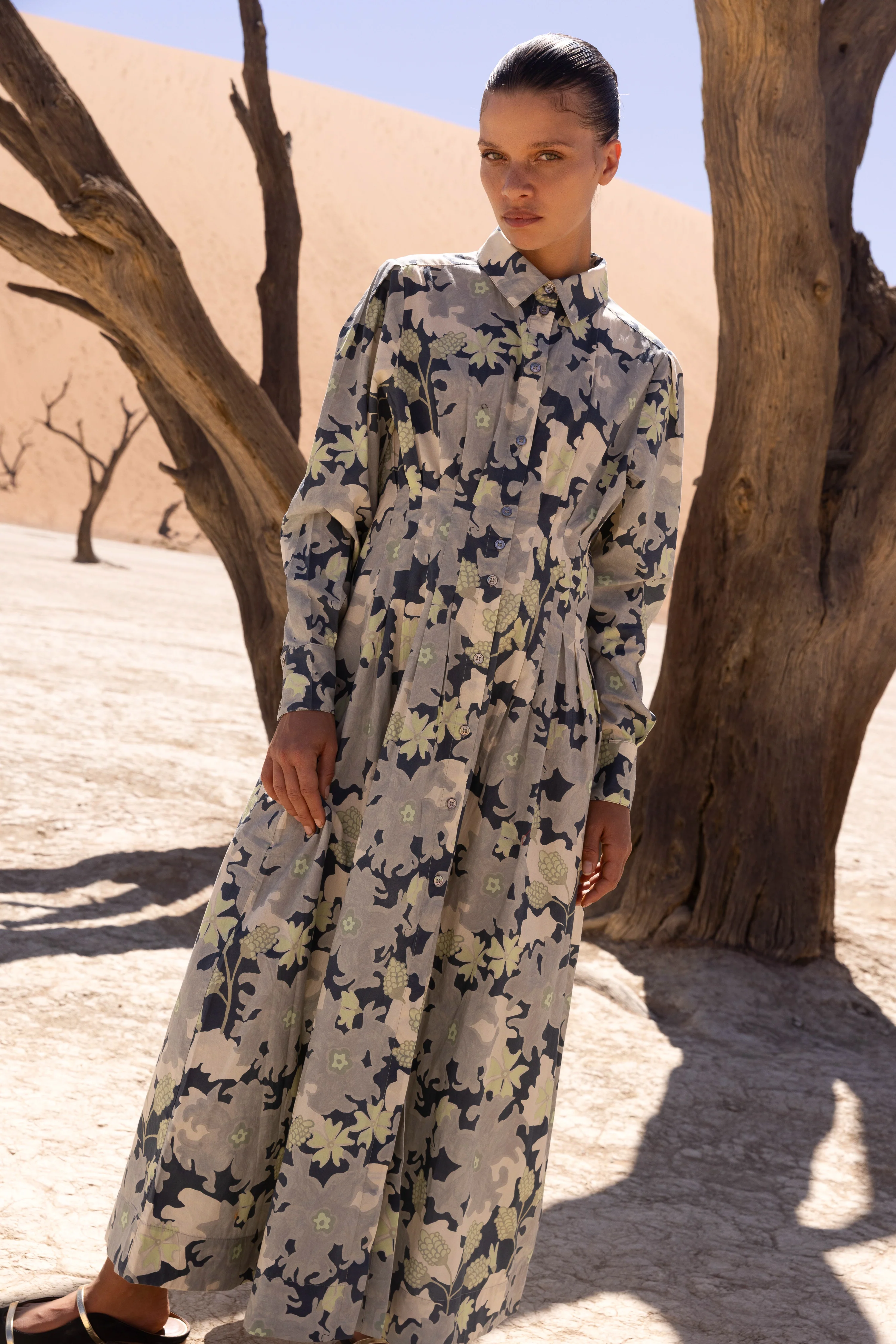 Elizabeth Maxi- Suzani Charcoal - Image 3