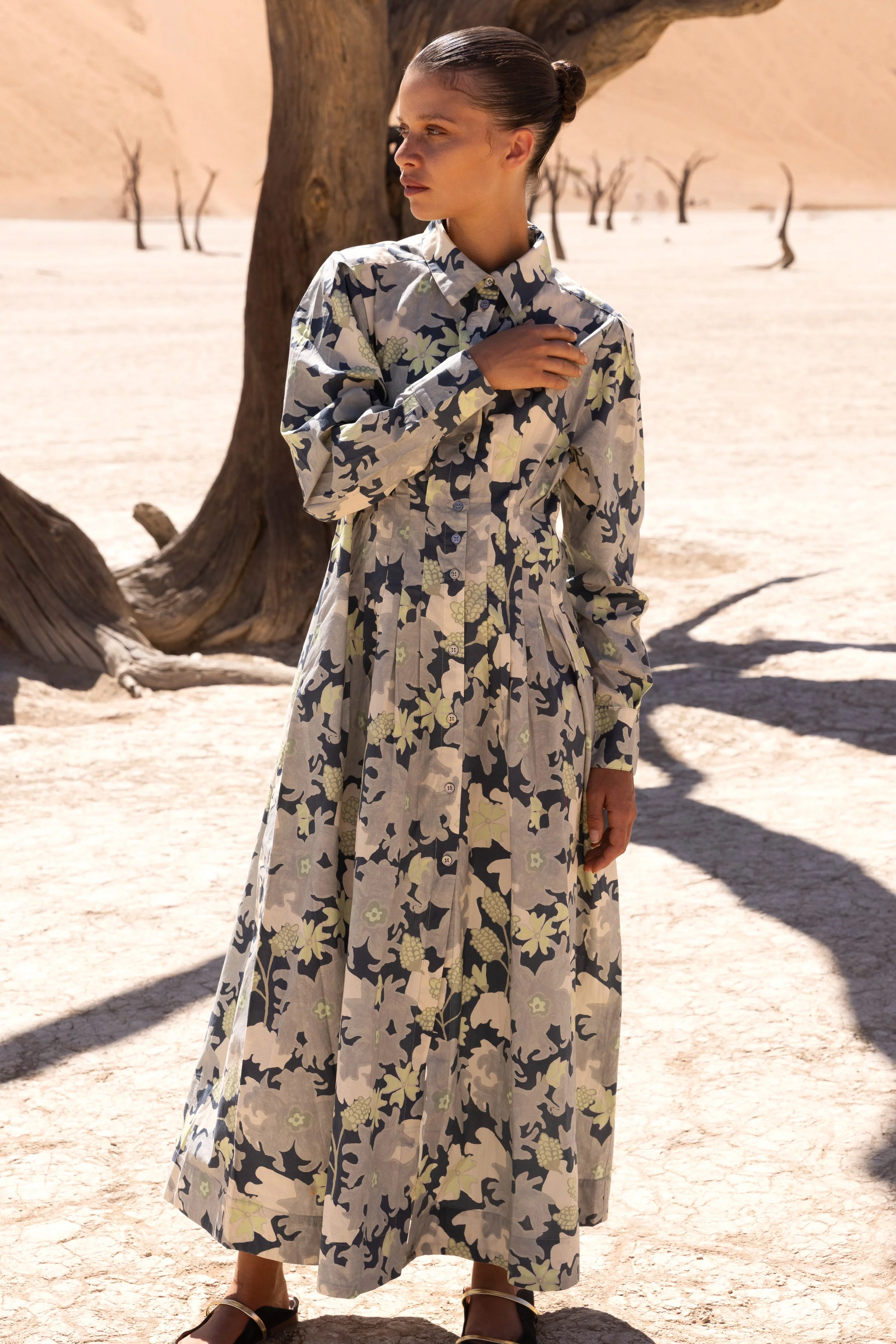 Elizabeth Maxi- Suzani Charcoal - Image 4
