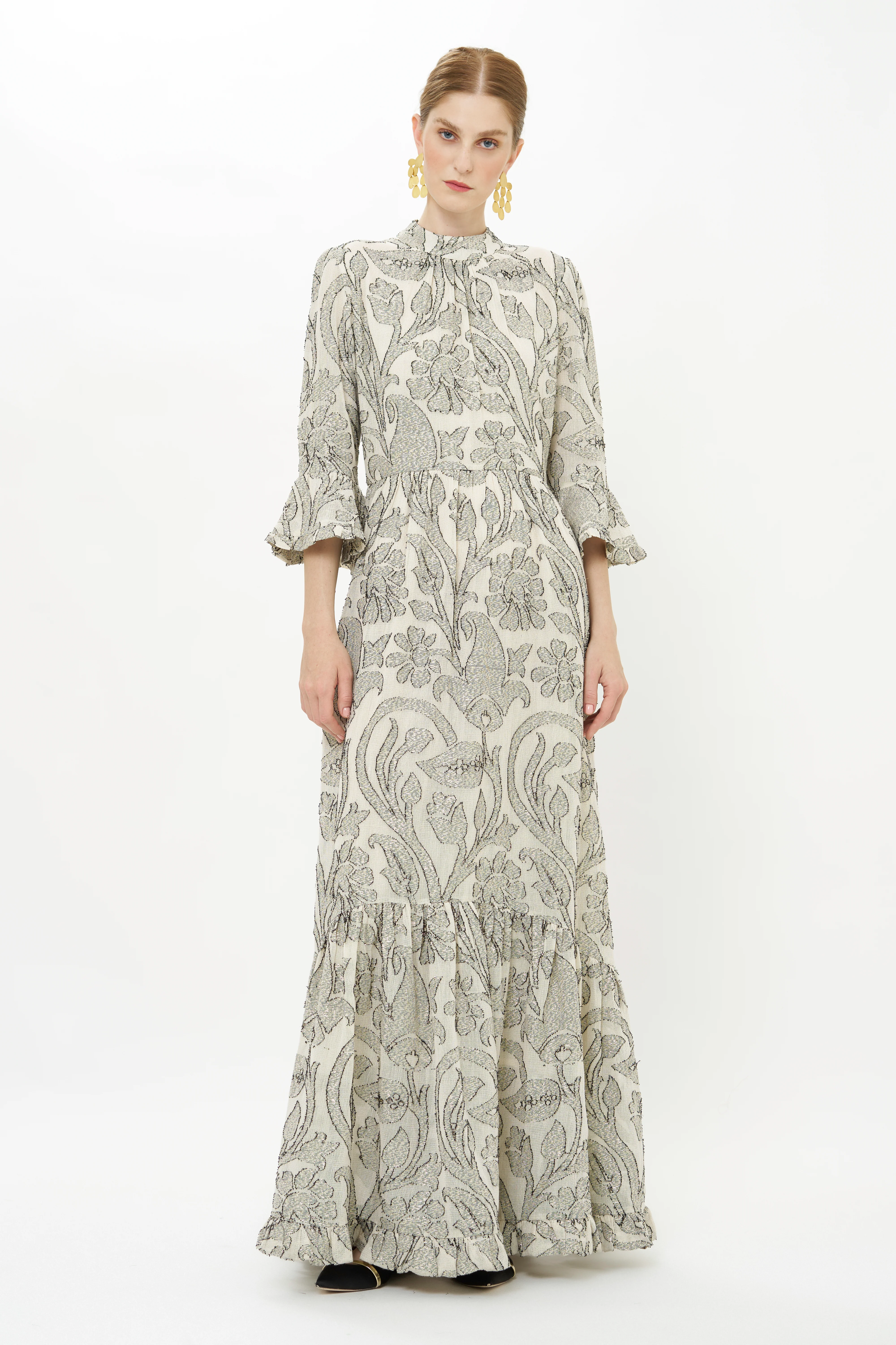 High Neck Bell Maxi- Herod Cream - Image 6