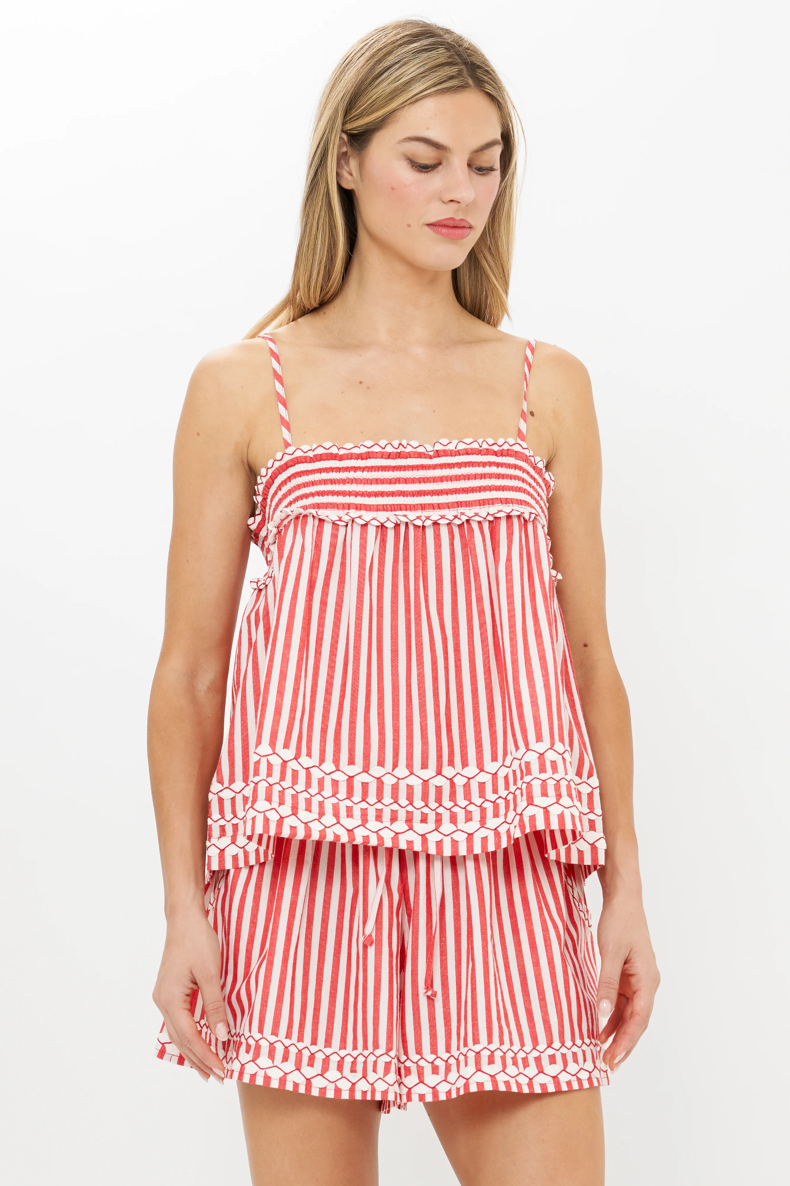Sadie Top- Sconset Red - Image 4