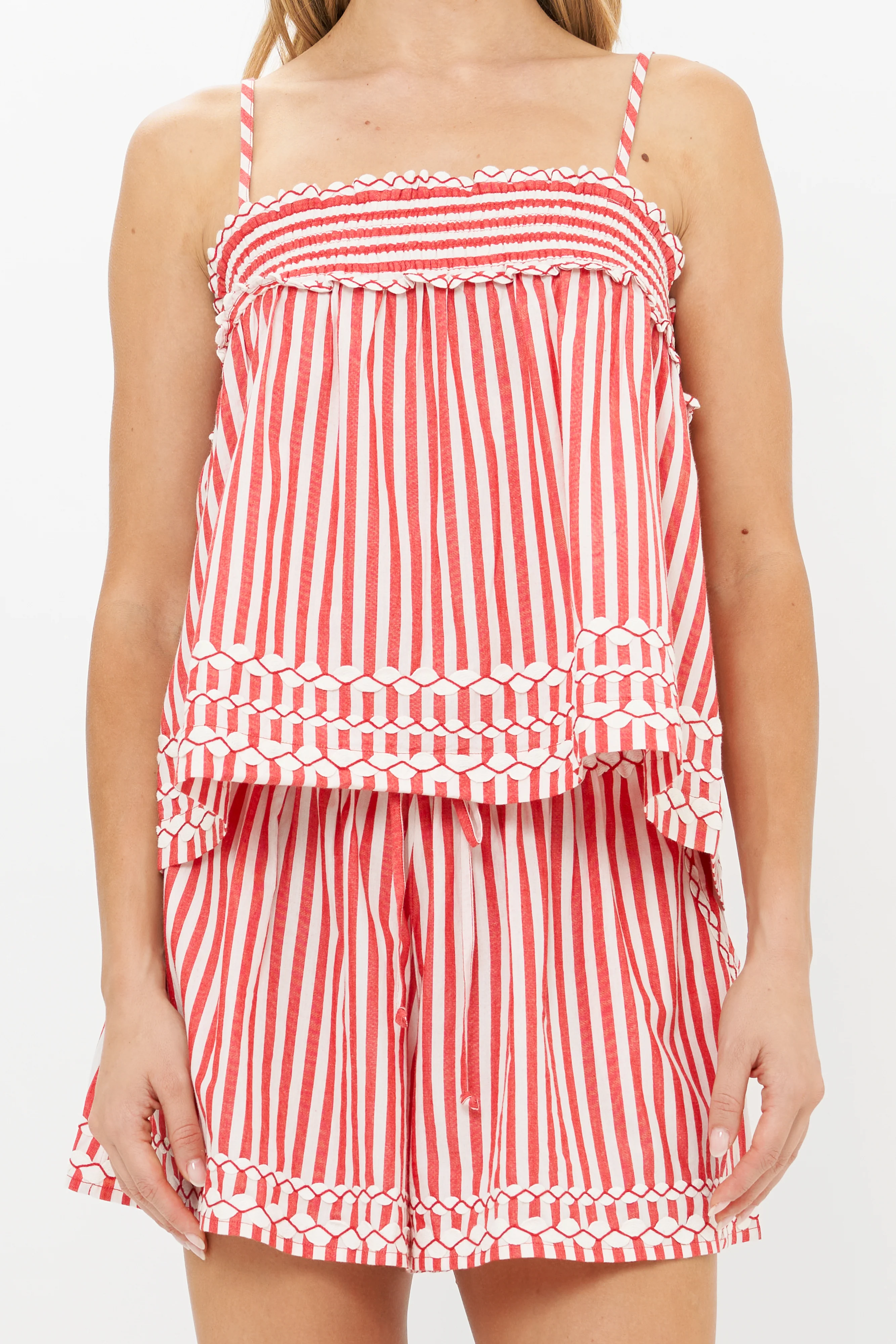 Sadie Top- Sconset Red - Image 5