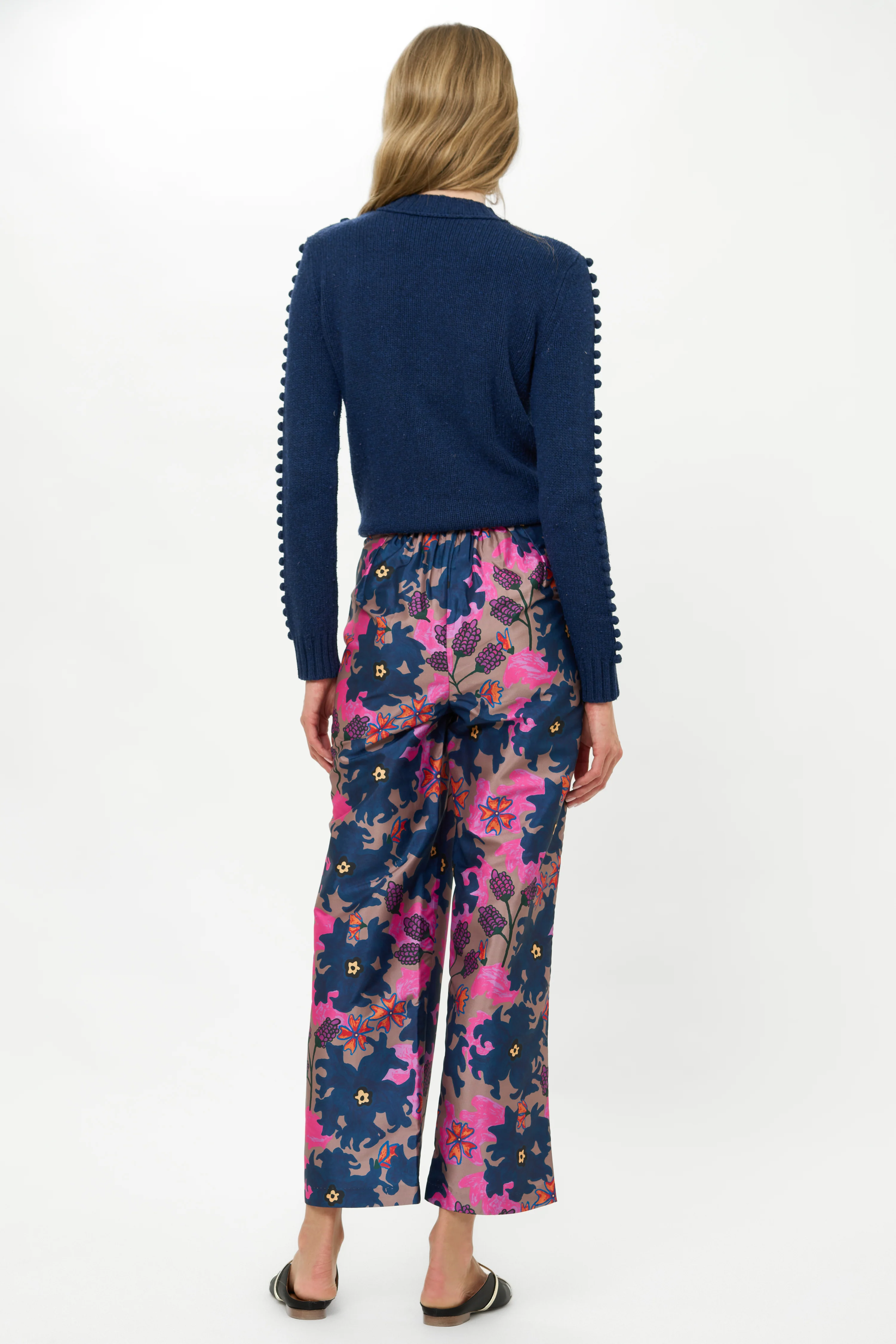 Valentina Pant- Suzani Navy - Image 3