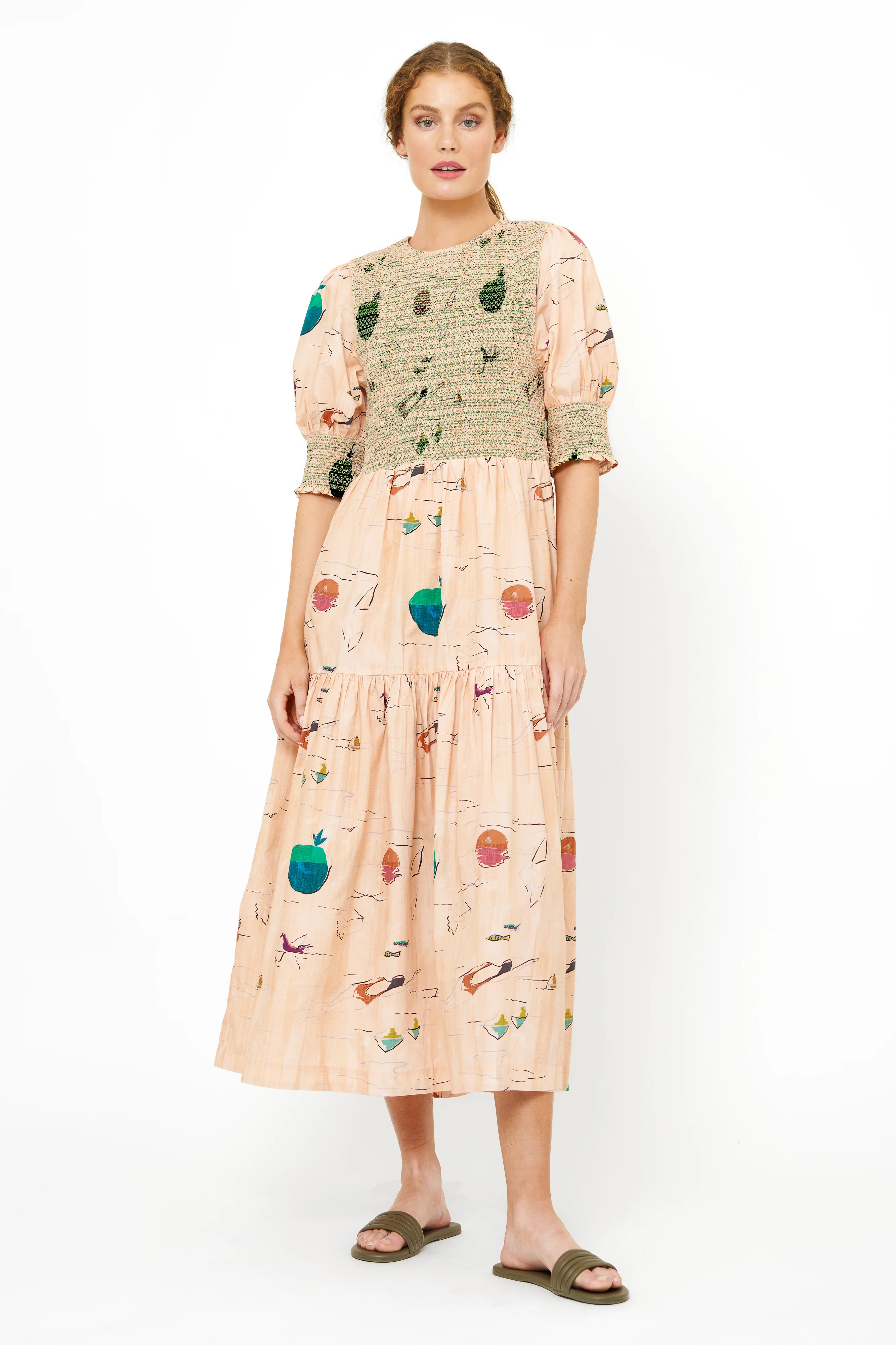 Quinn Dress- Dip Green