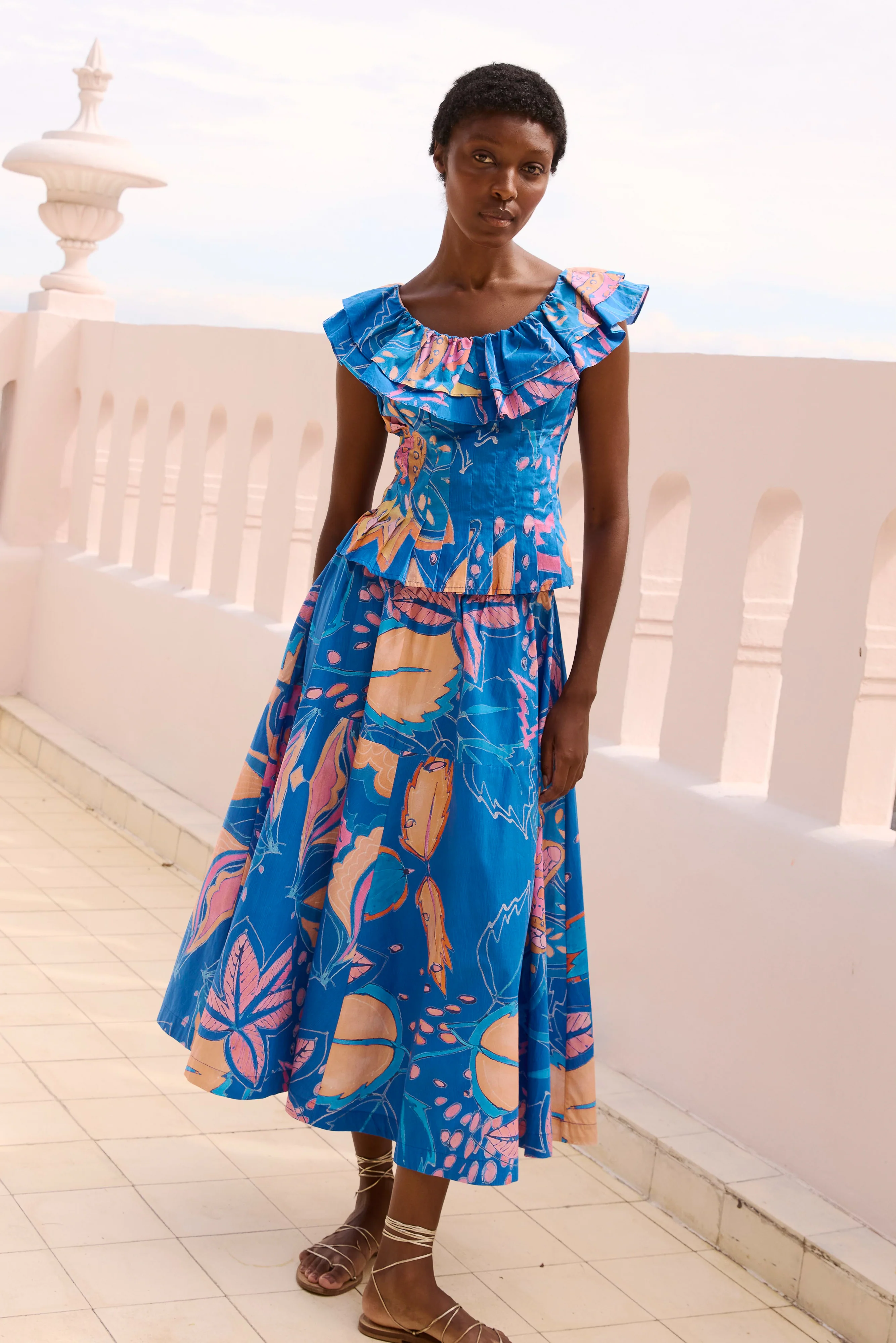 Athena Top- Antico Blue - Image 3