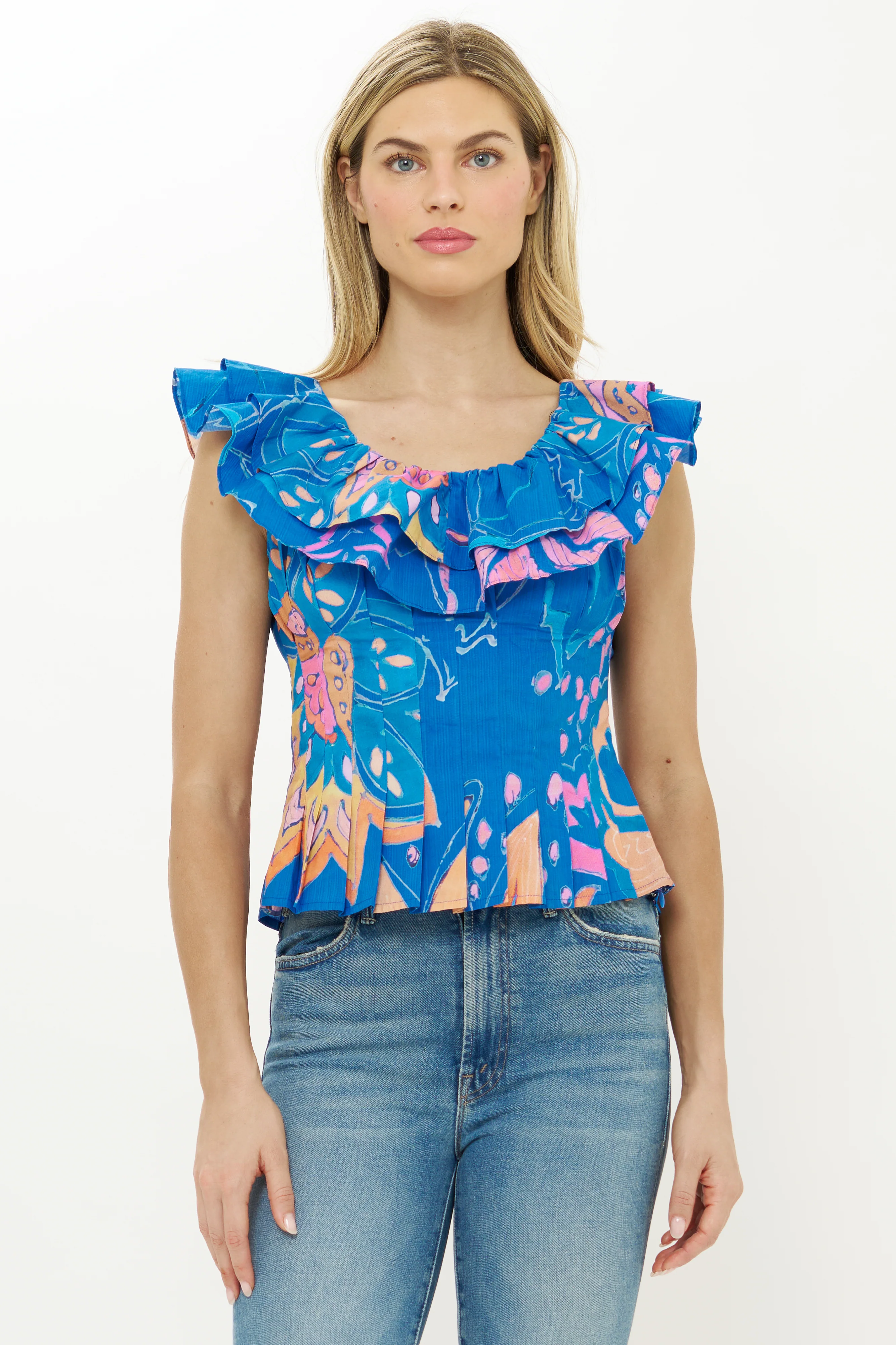 Athena Top- Antico Blue - Image 6