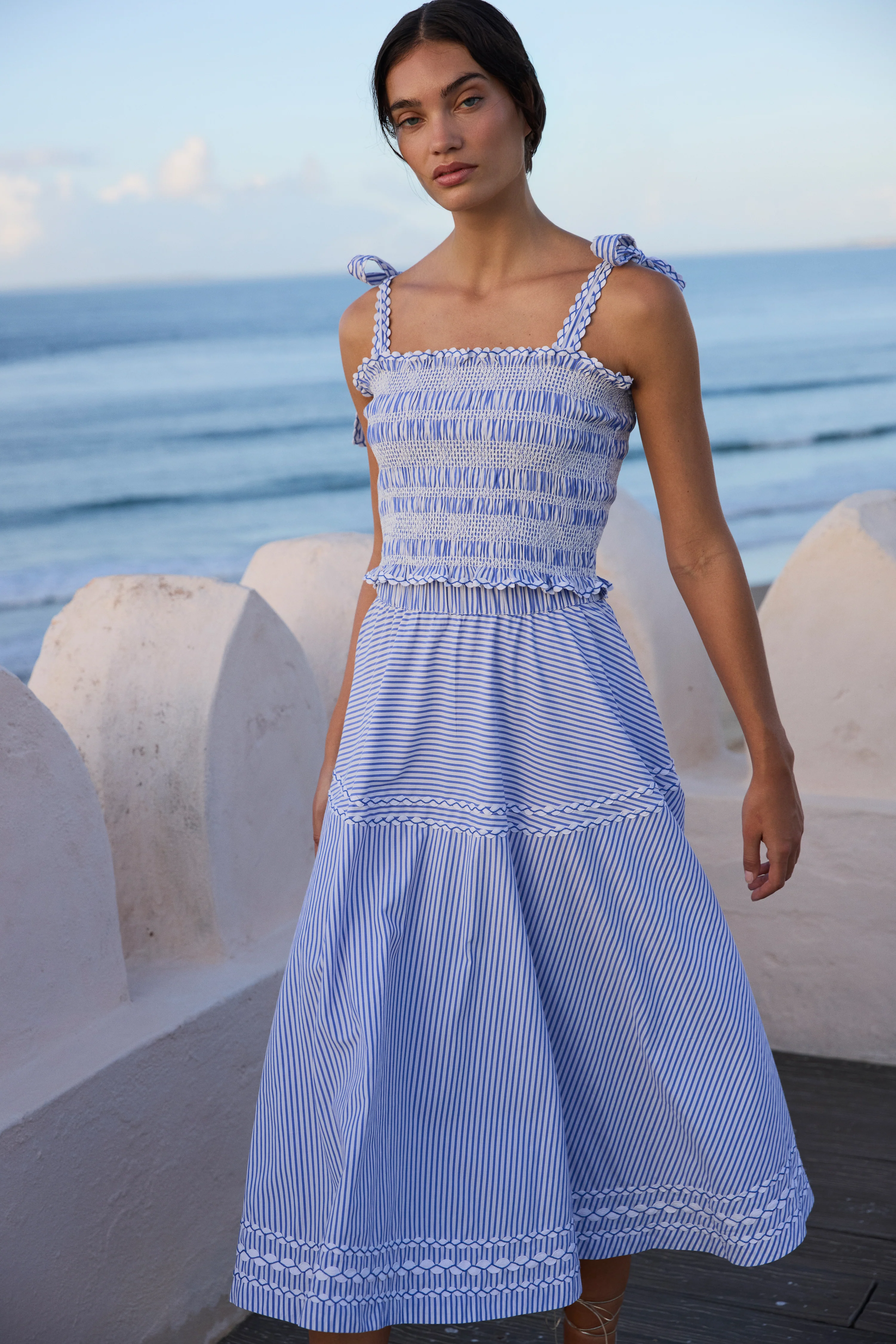 Olivia Skirt- Sconset Blue - Image 3