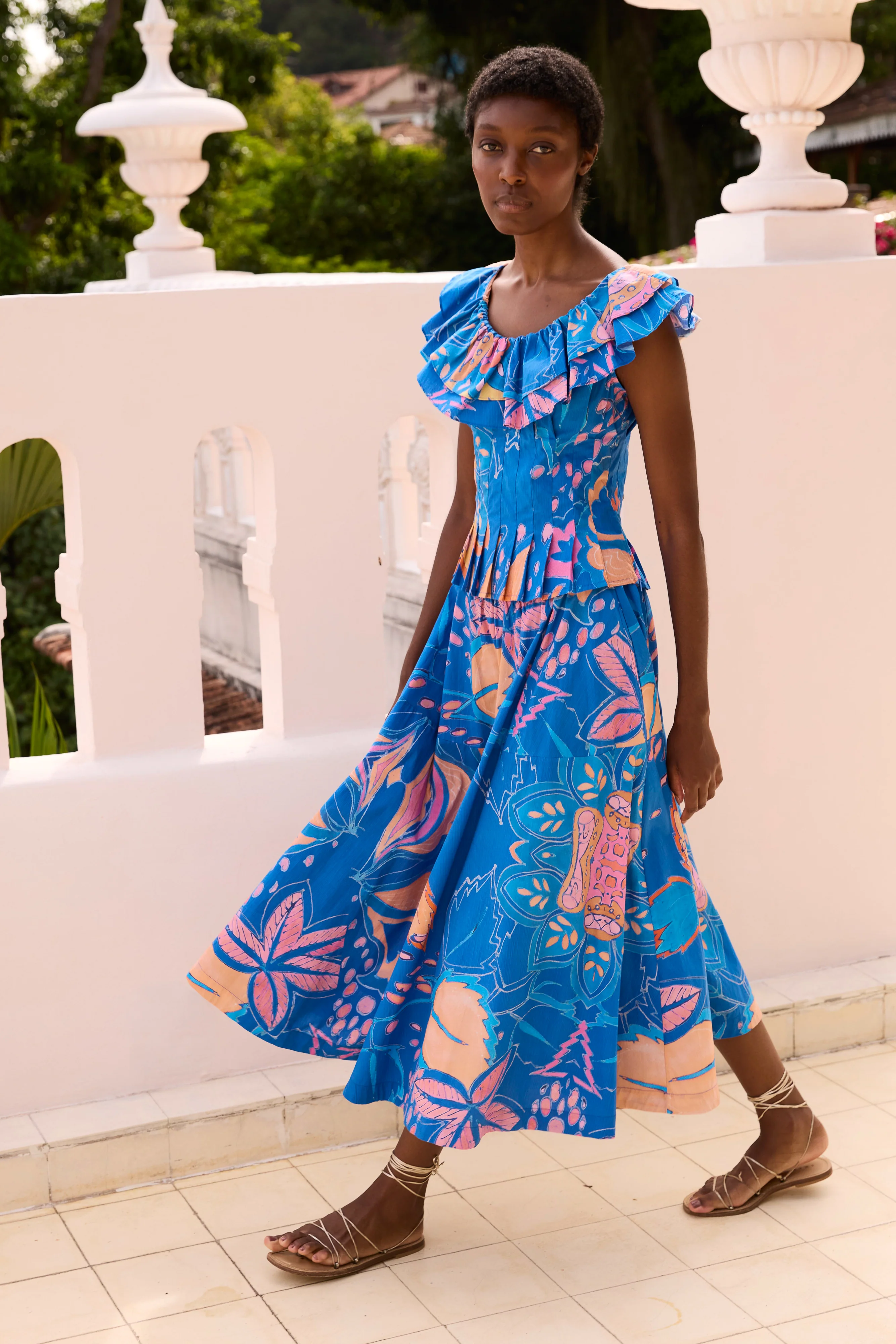 Olivia Skirt- Antico Blue - Image 5