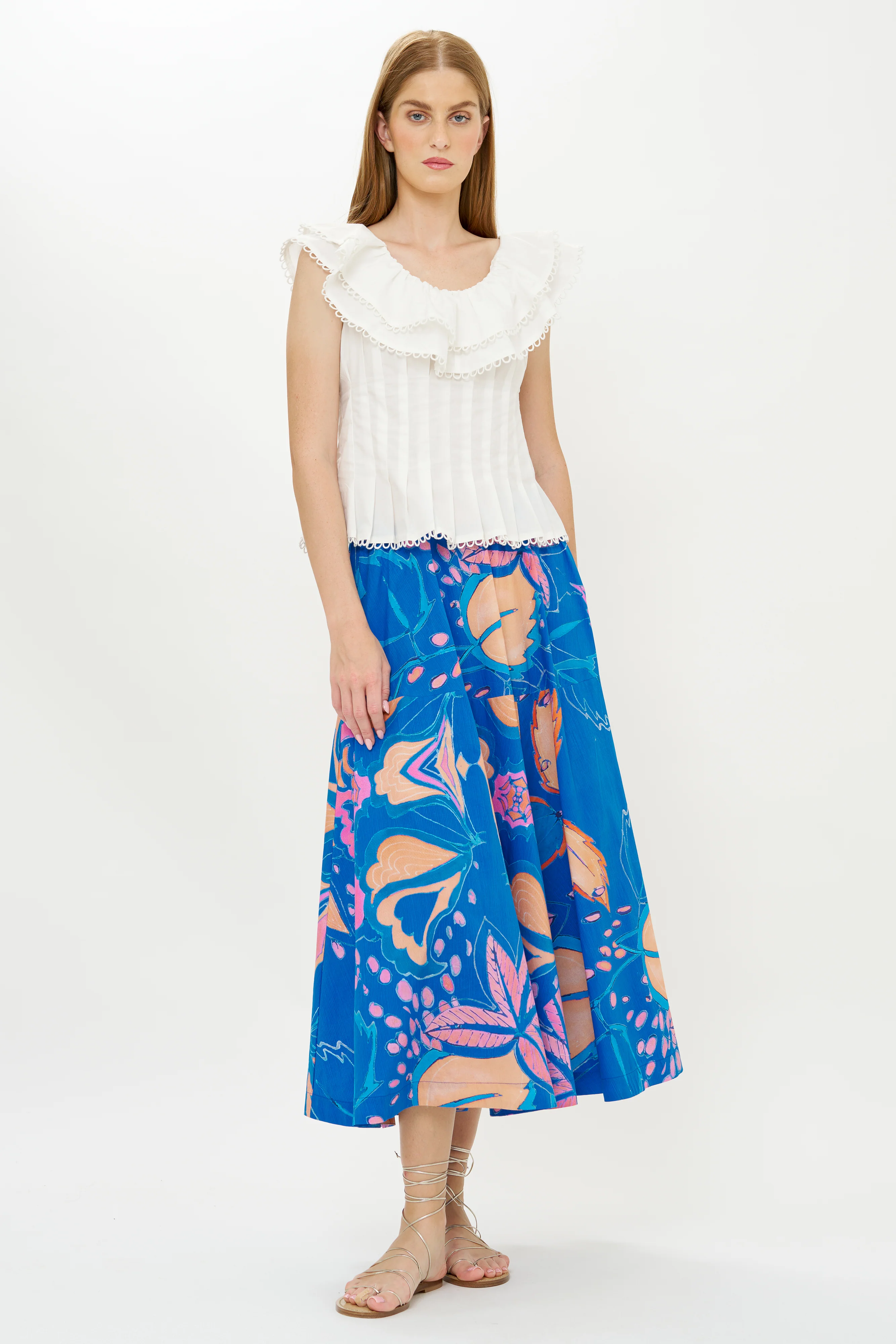 Olivia Skirt- Antico Blue - Image 6