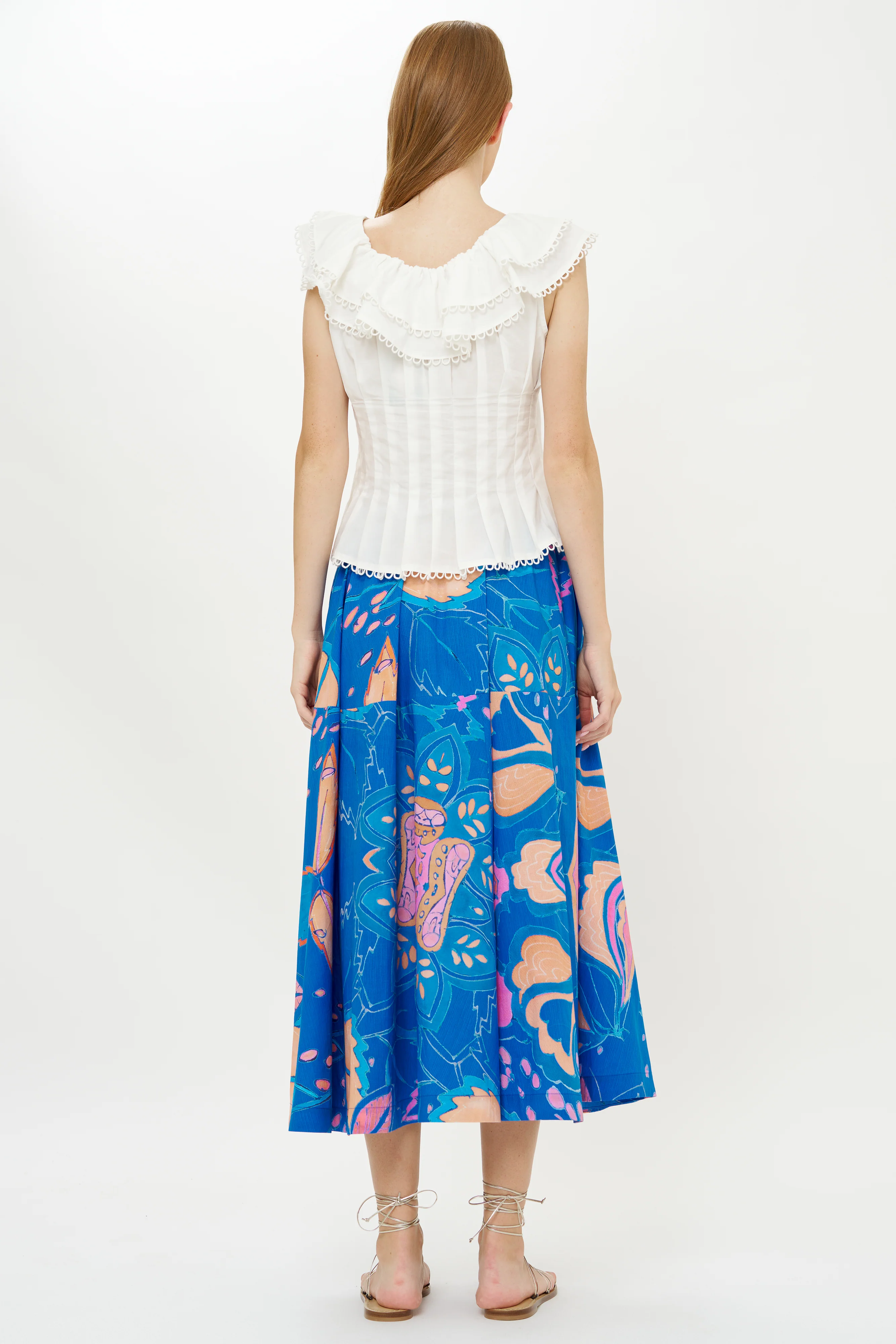 Olivia Skirt- Antico Blue - Image 7