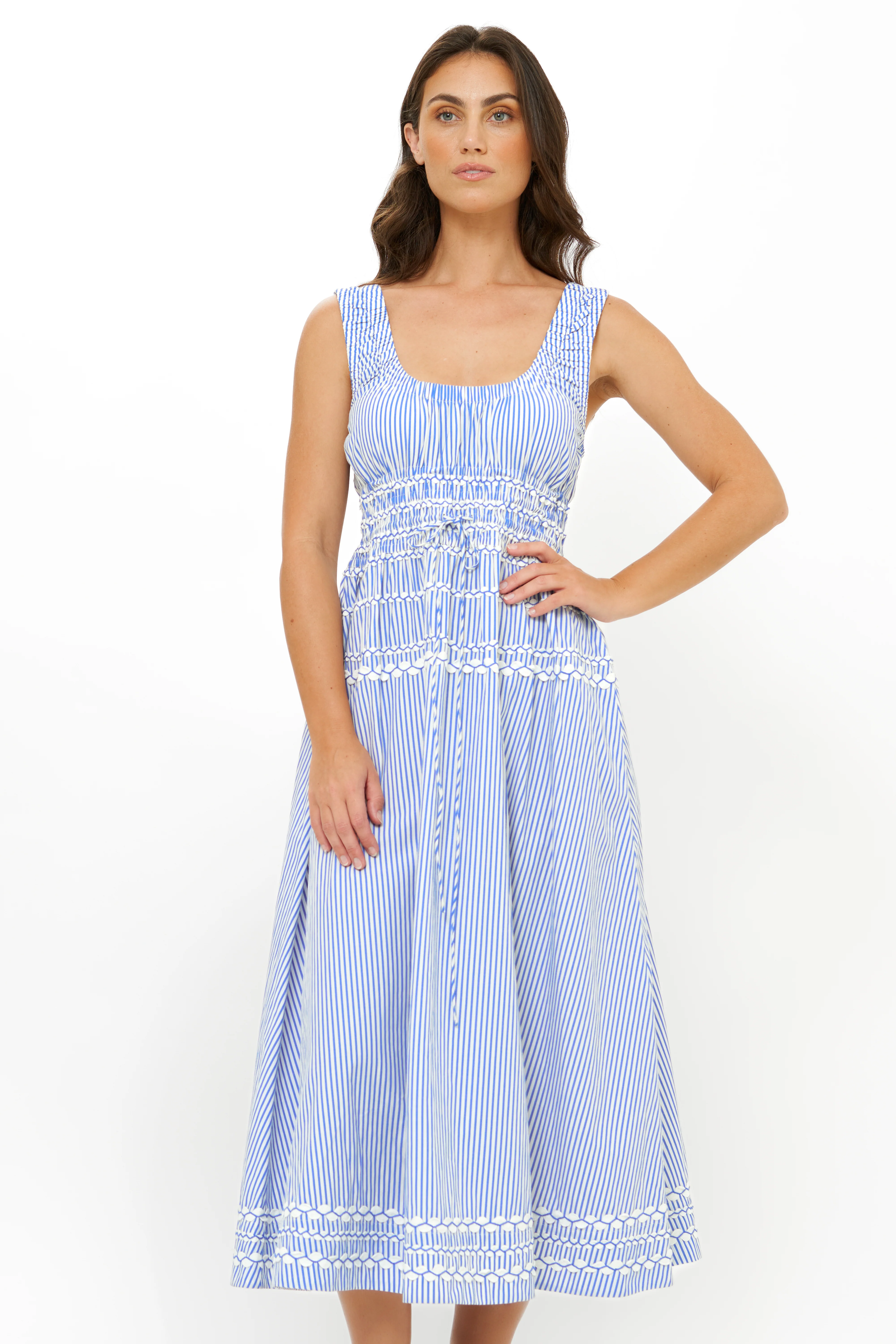 Harper Dress- Sconset Blue - Image 11