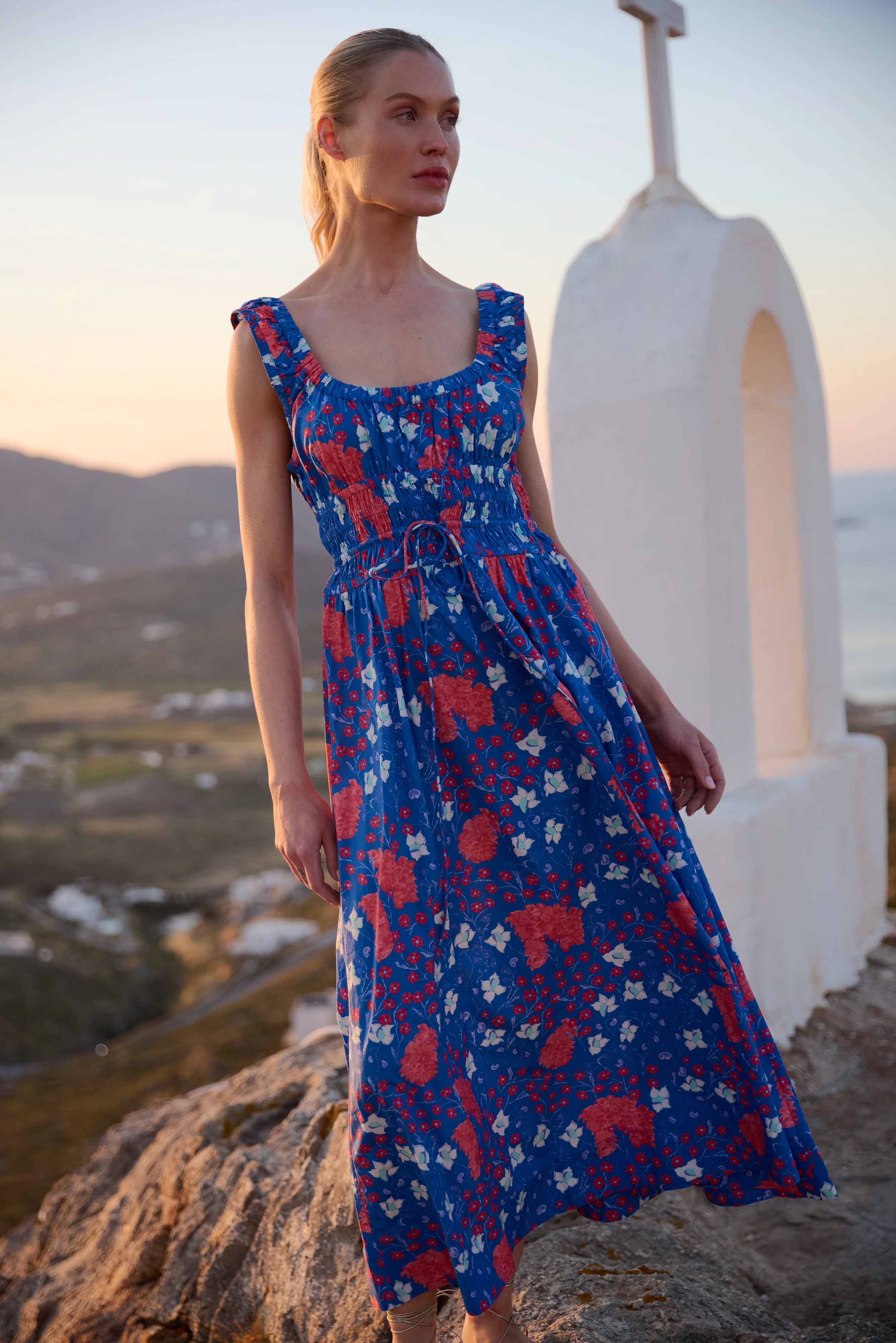 Harper Dress- Fleur Blue - Image 4