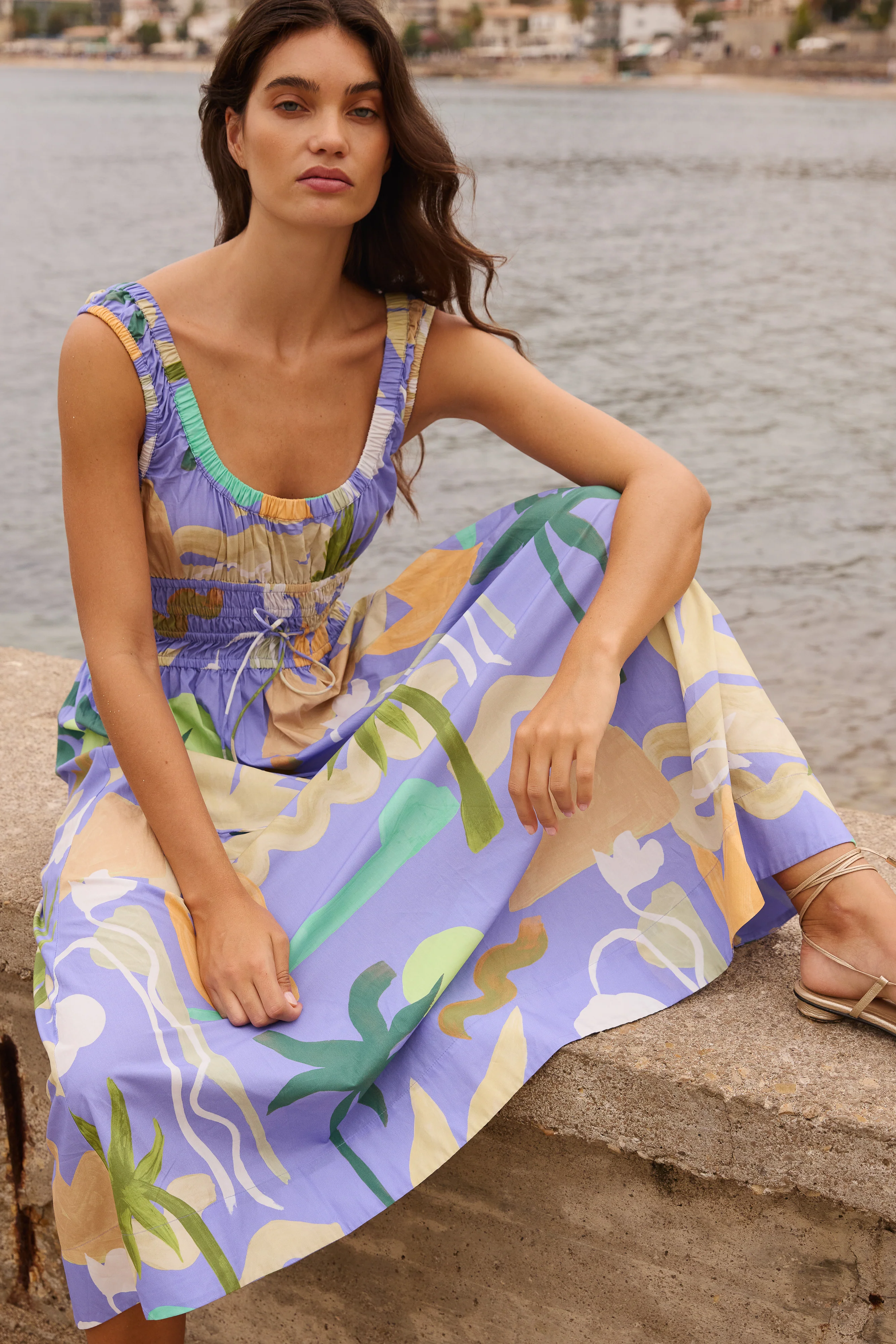 Harper Dress- Paradiso Blue - Image 5
