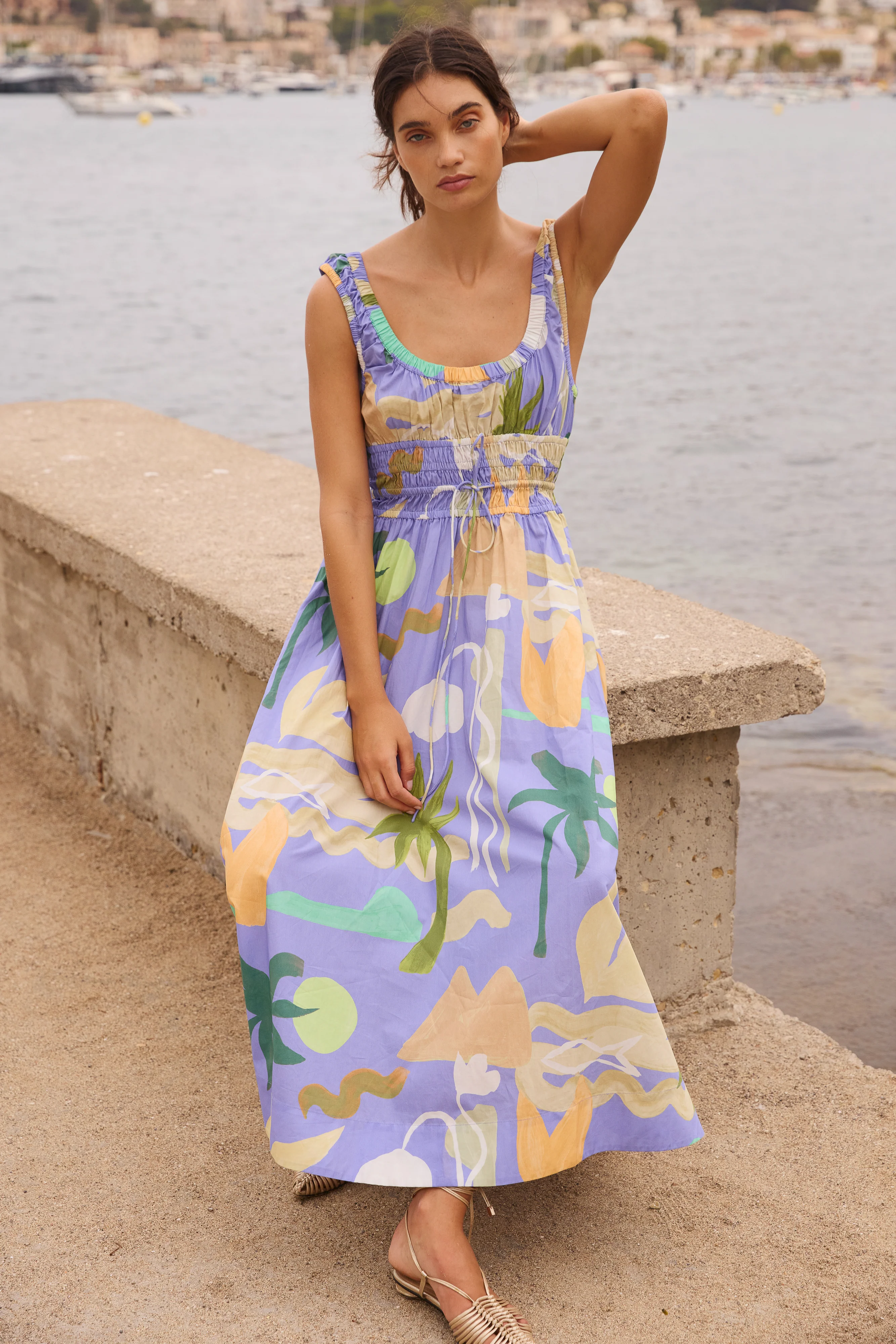 Harper Dress- Paradiso Blue - Image 6