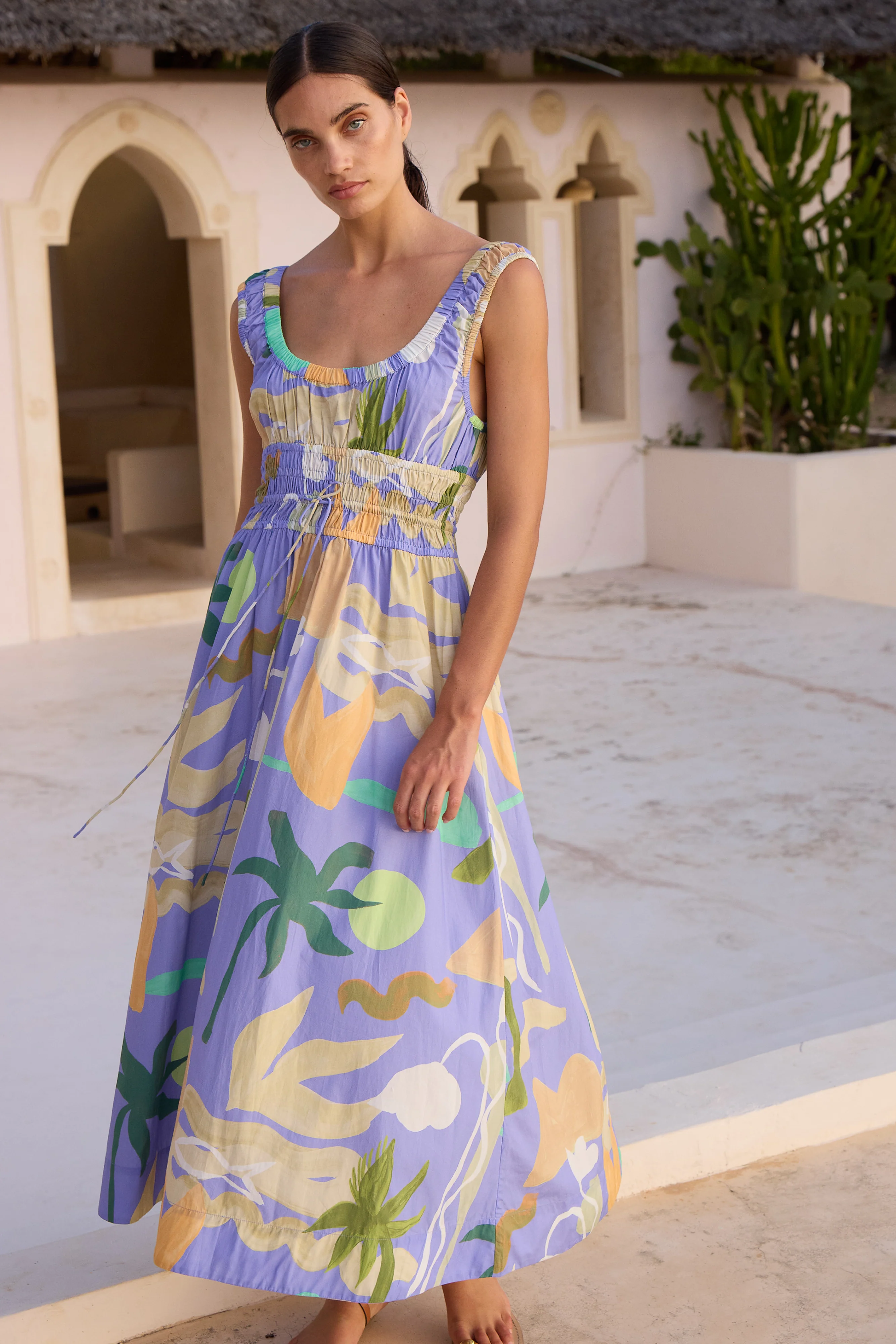 Harper Dress- Paradiso Blue - Image 7
