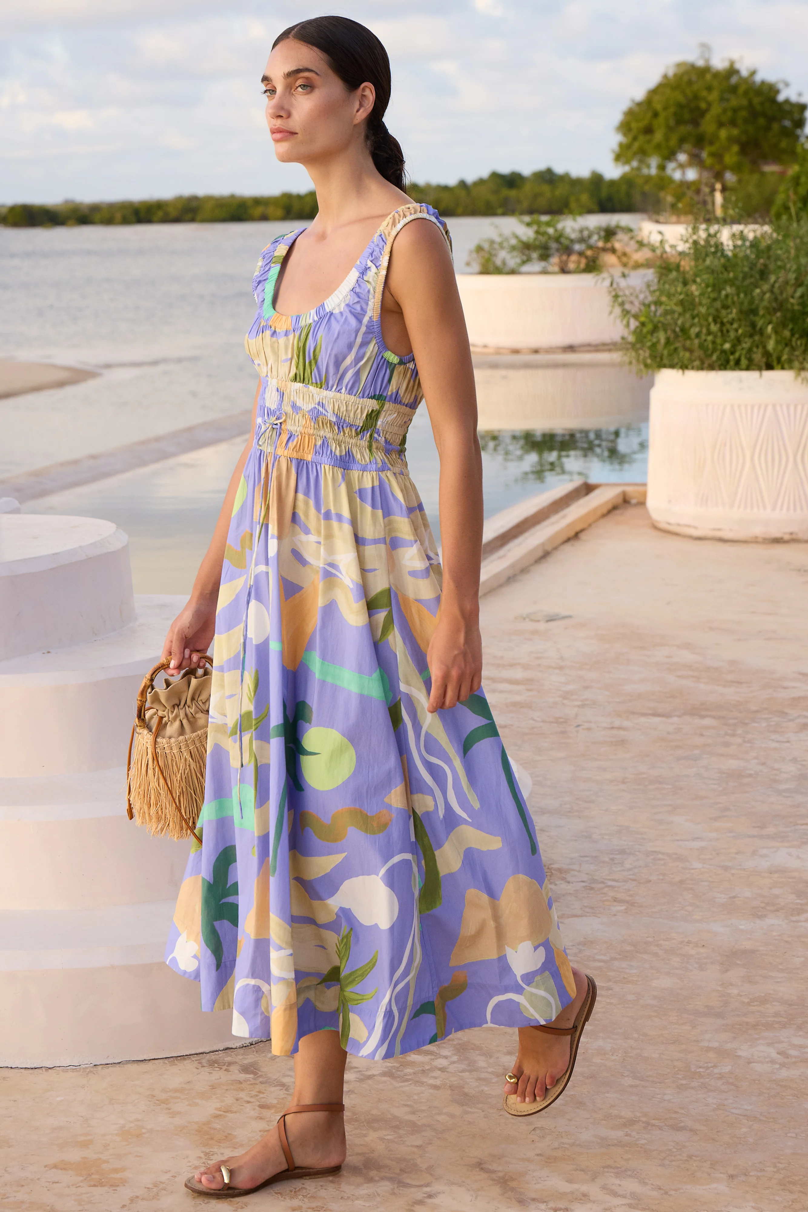 Harper Dress- Paradiso Blue - Image 8
