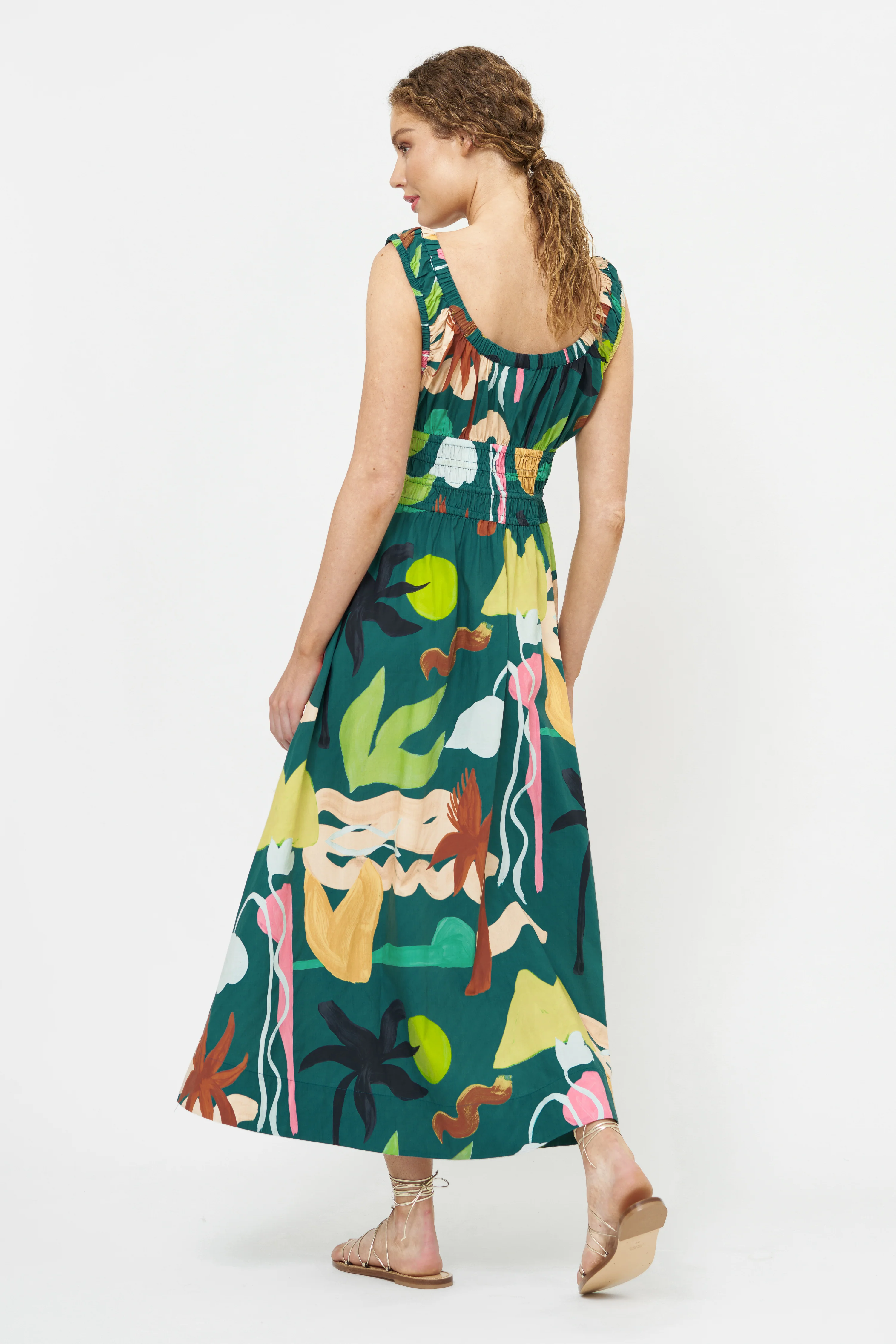 Harper Dress- Paradiso Green - Image 9