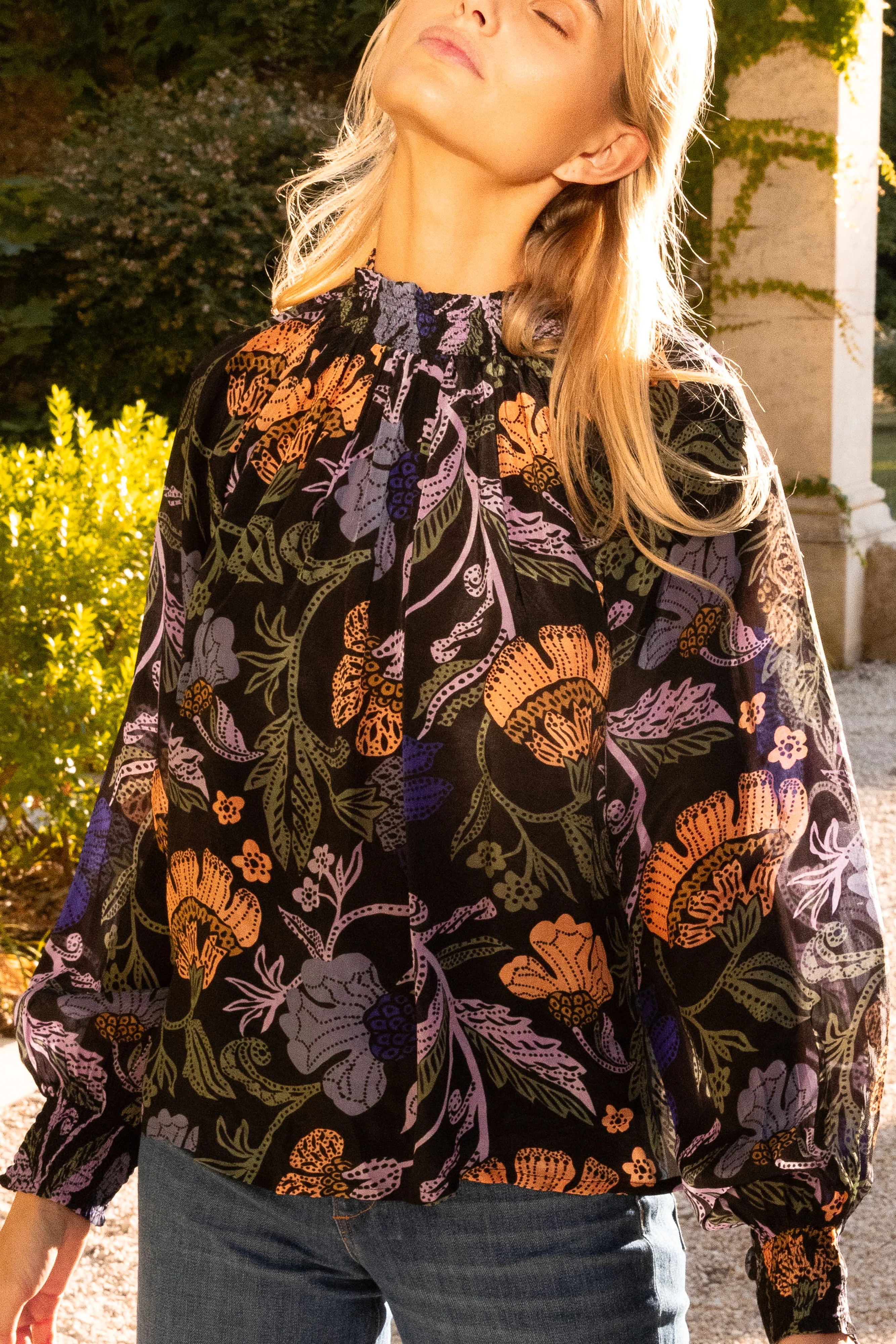 High Neck Blouse- Turin Peri - Image 4